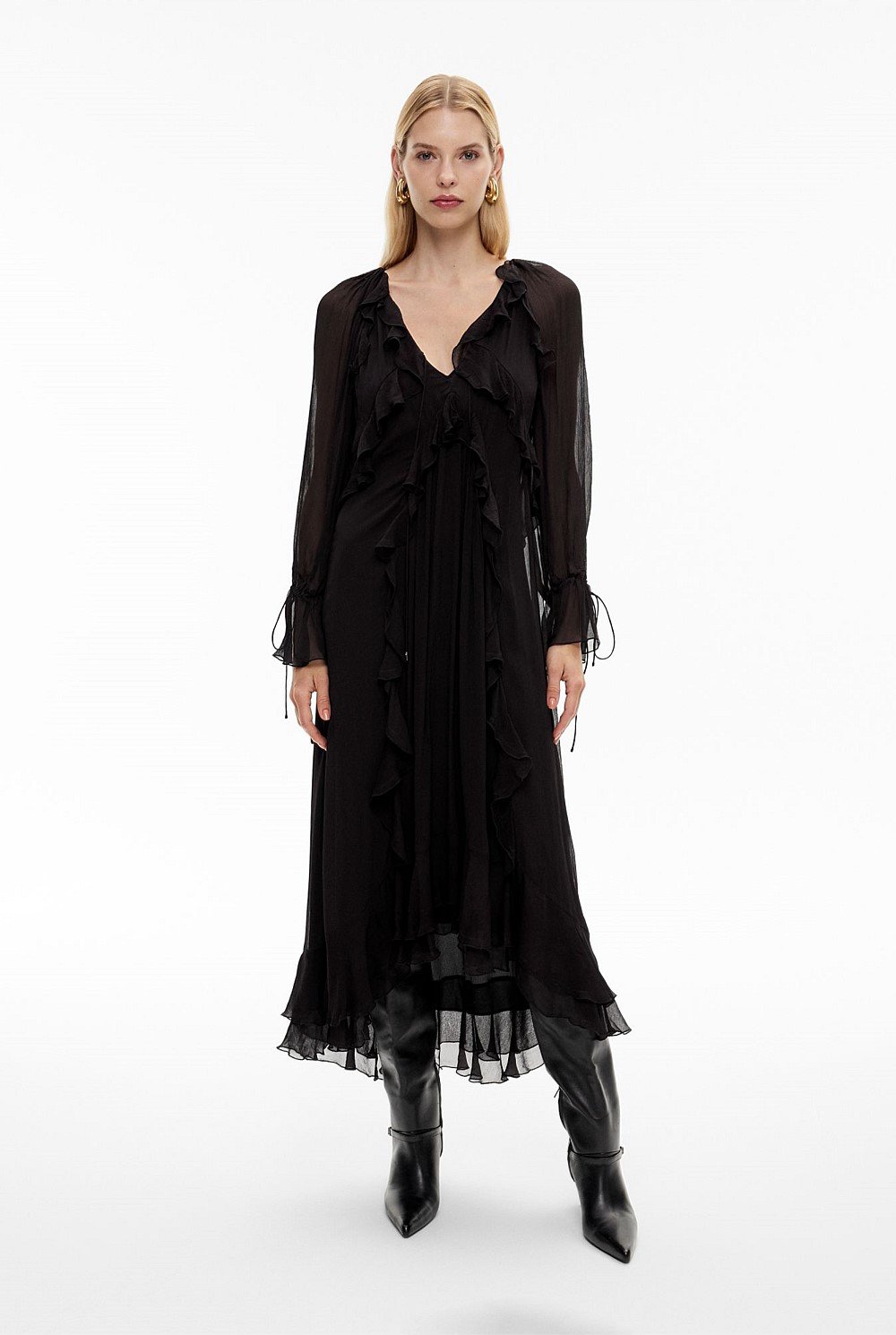 Ruffle Maxi Dress