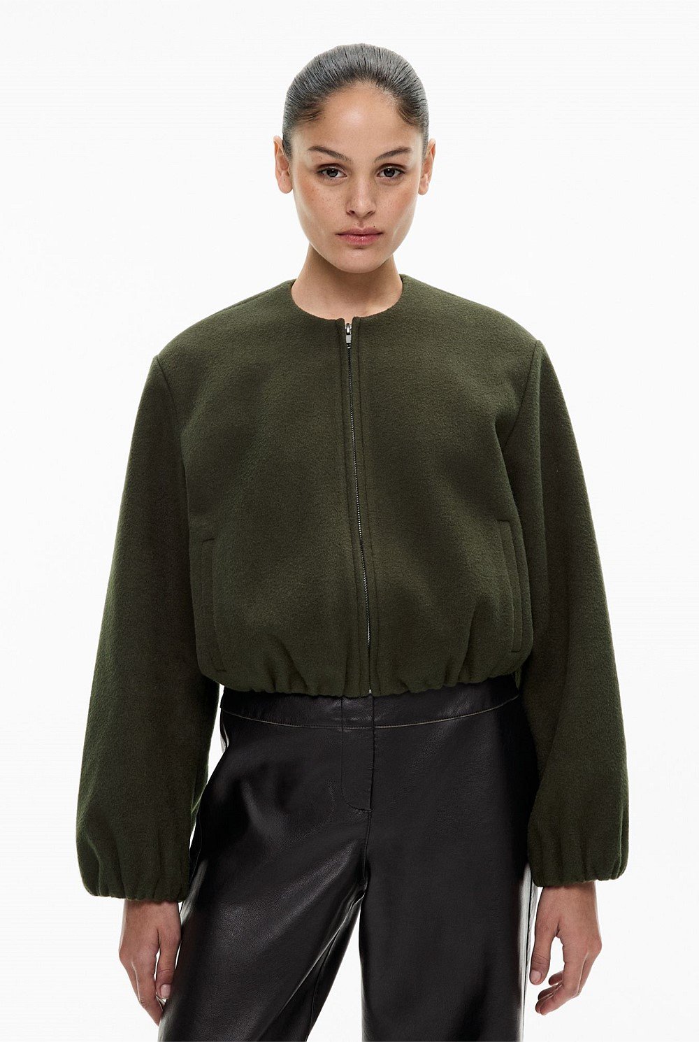 Felted Bomber Jacket