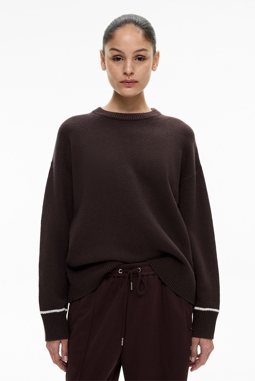 Contrast Detail Knit