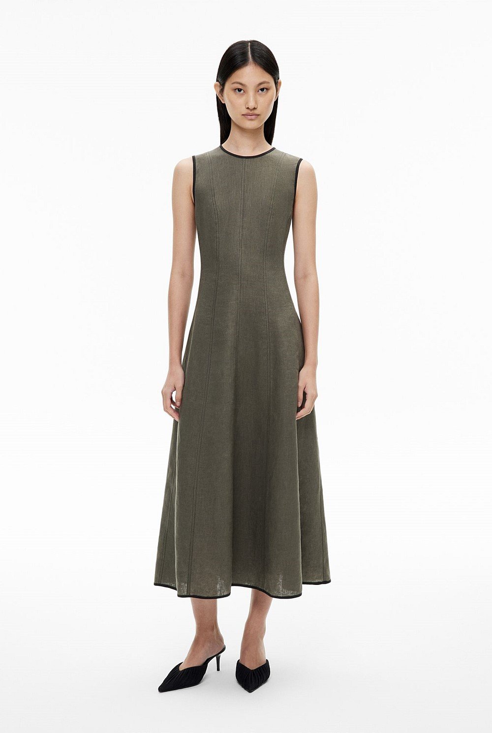 Linen Seam Dress