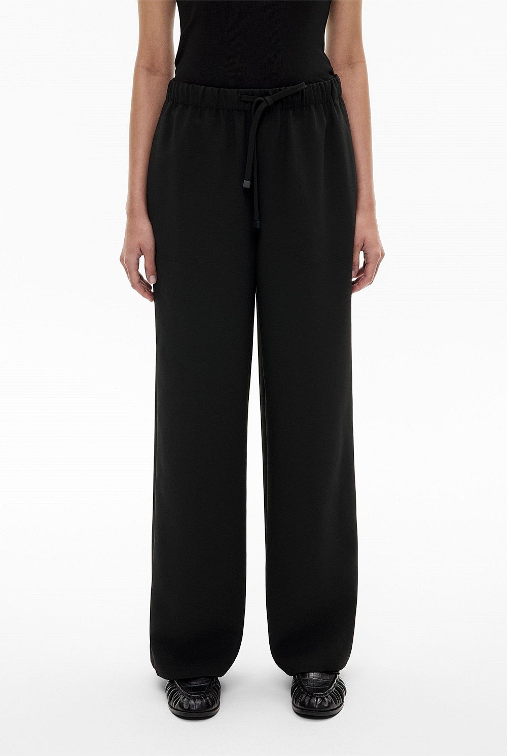 Crepe Track Pants