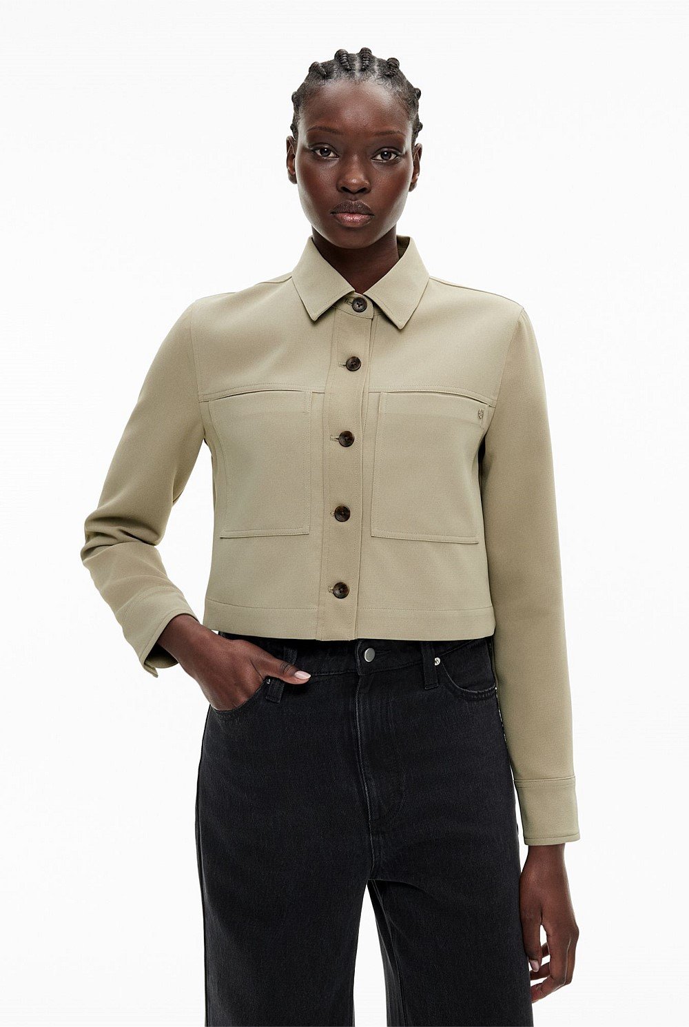 Patch Pocket Shacket