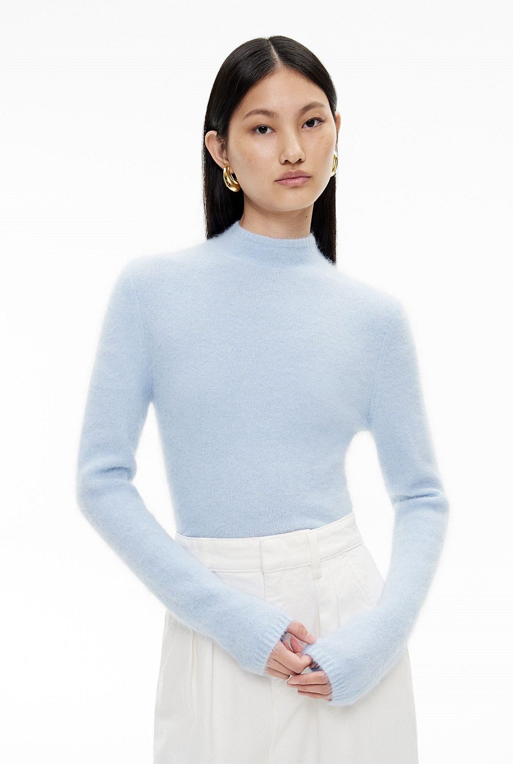 Fluffy Open Back Knit