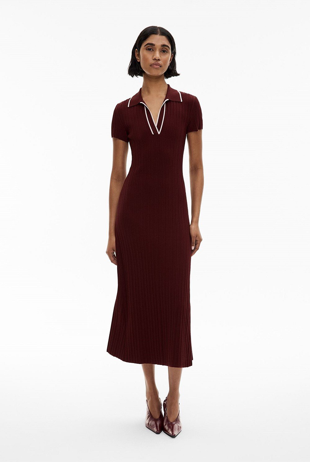 Polo Rib Knit Dress
