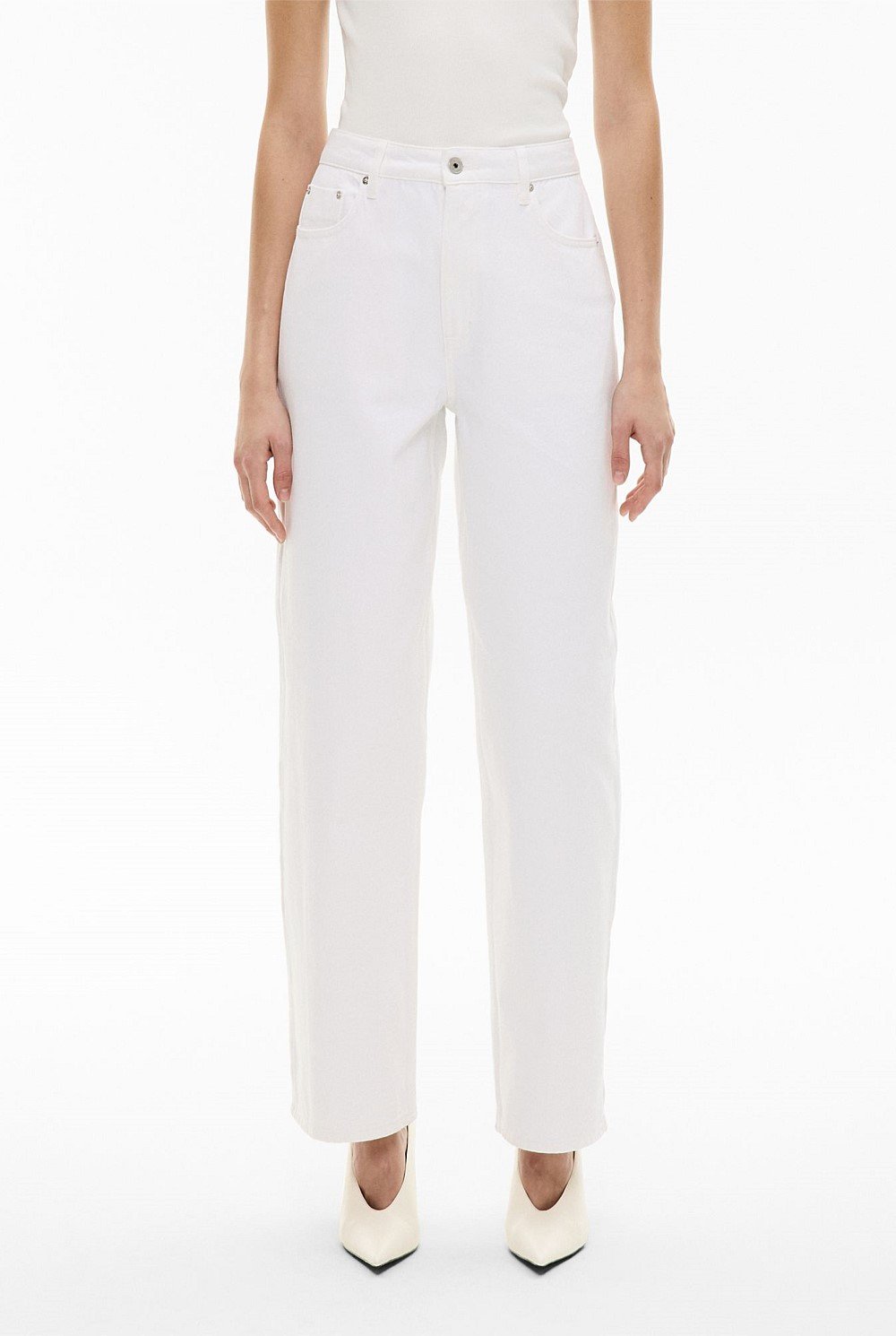 Zip Denim Jeans