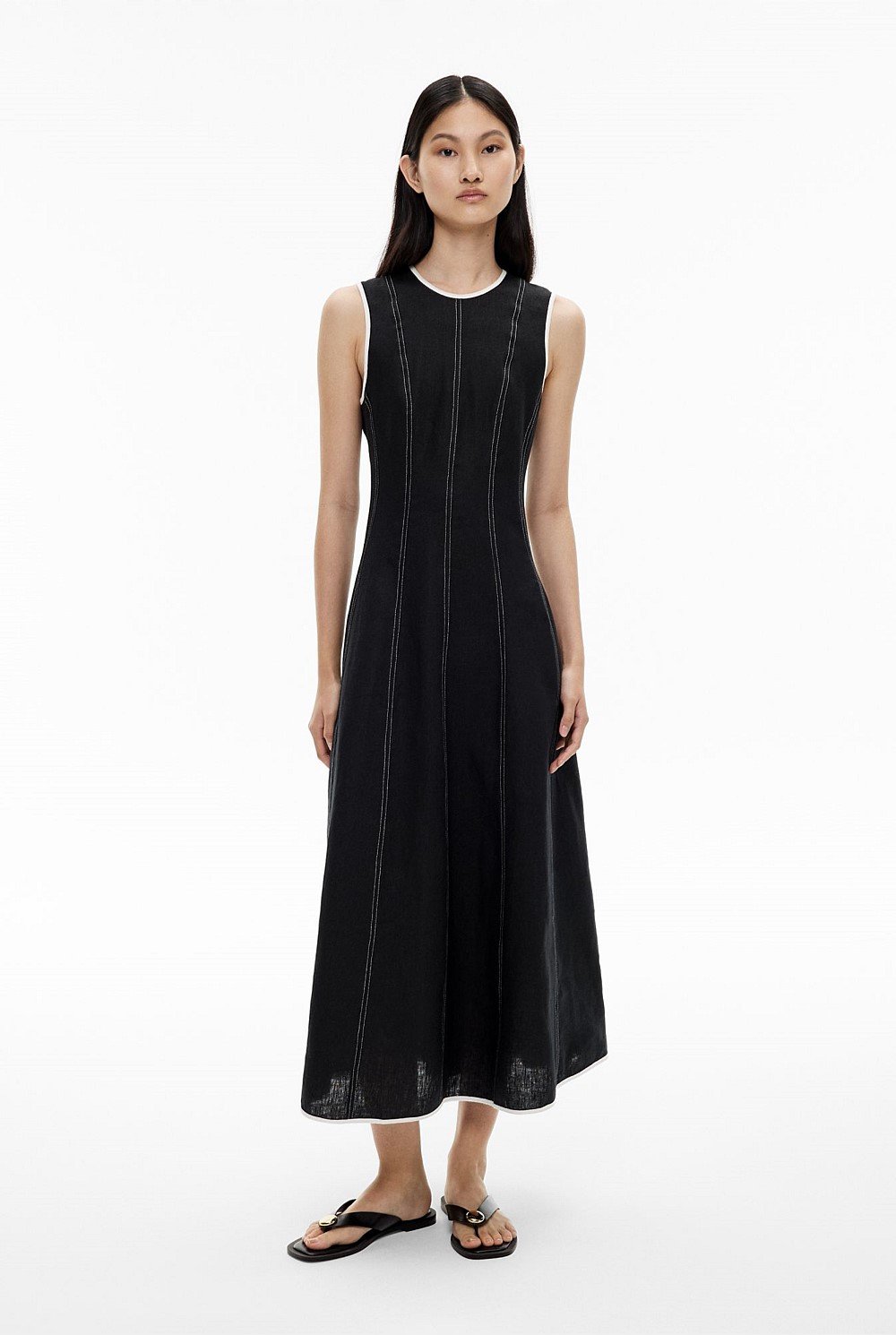 Linen Seam Dress