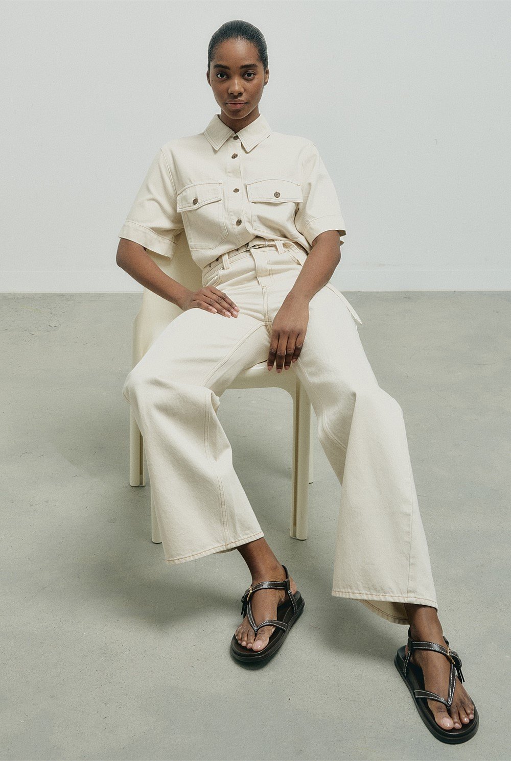 Patch Pocket Denim Shirt