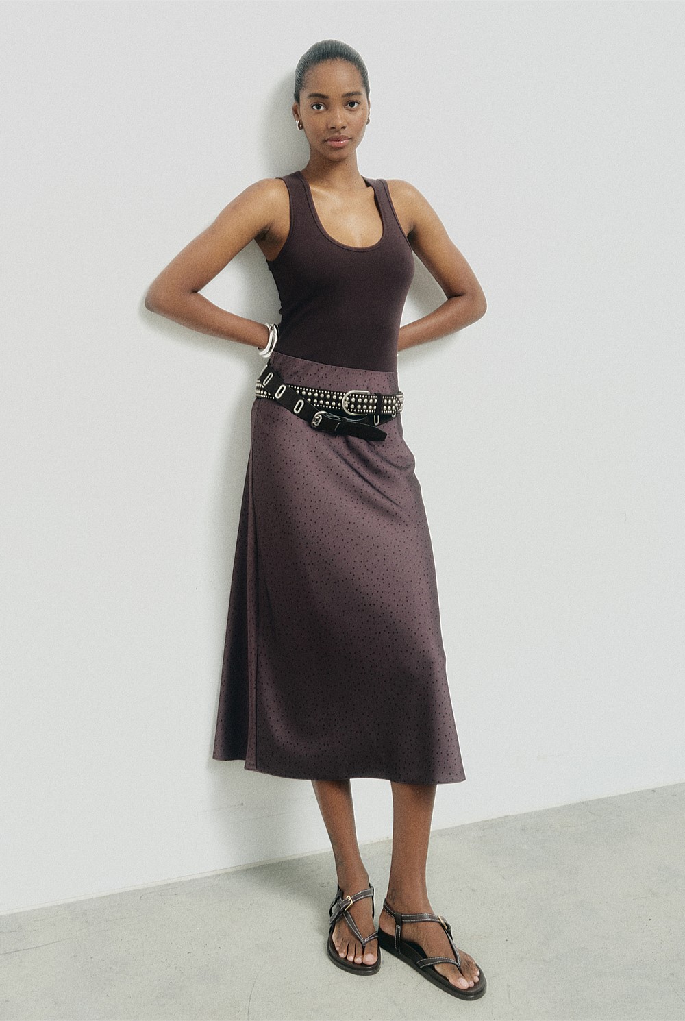 Bias Midi Skirt