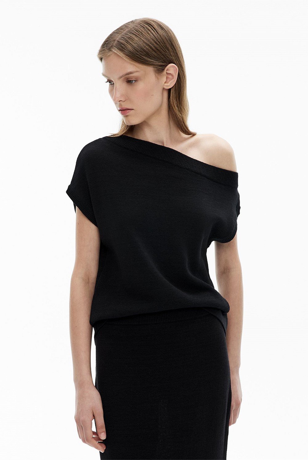 Off Shoulder Knit Top