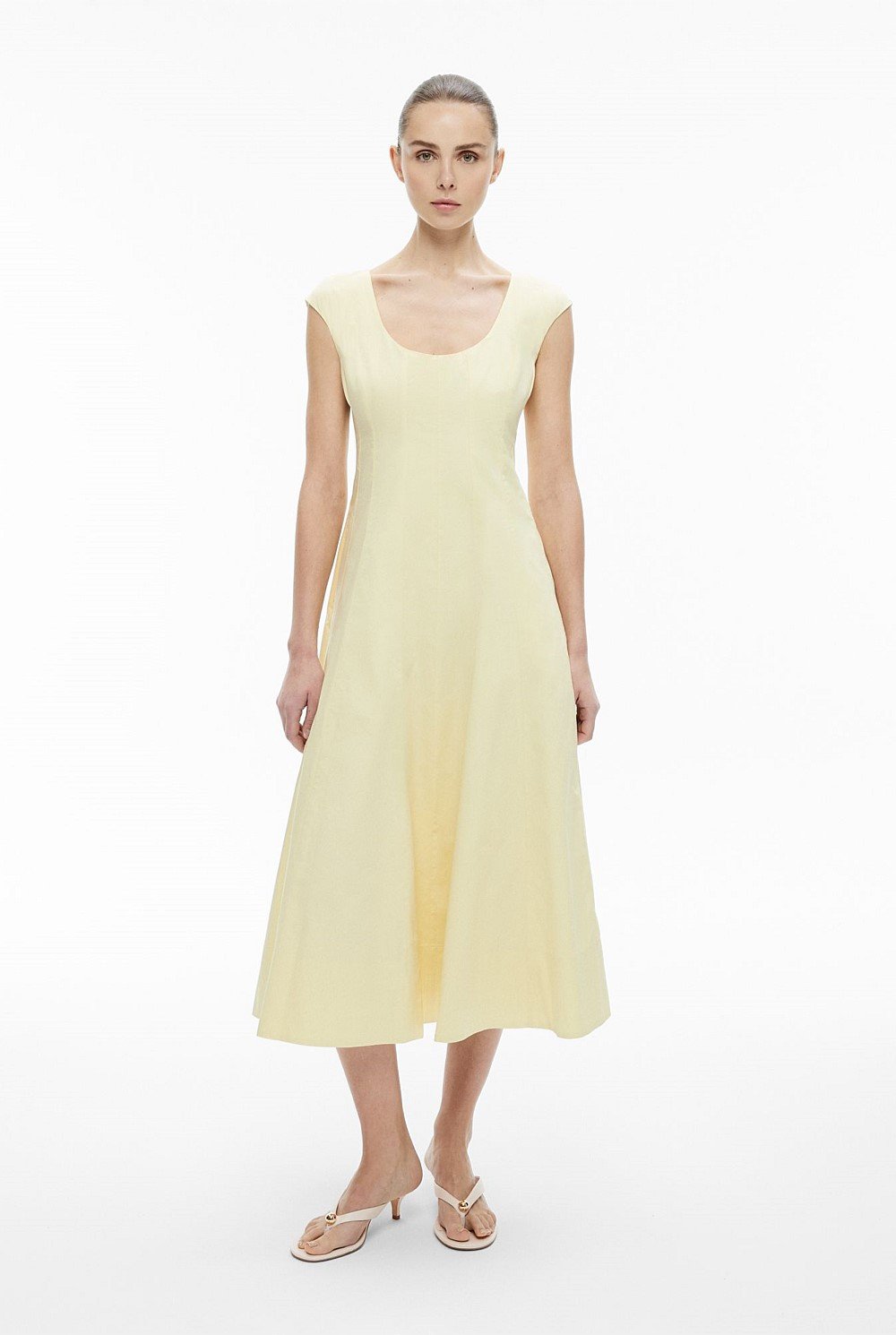Cap Sleeve Panel Dress