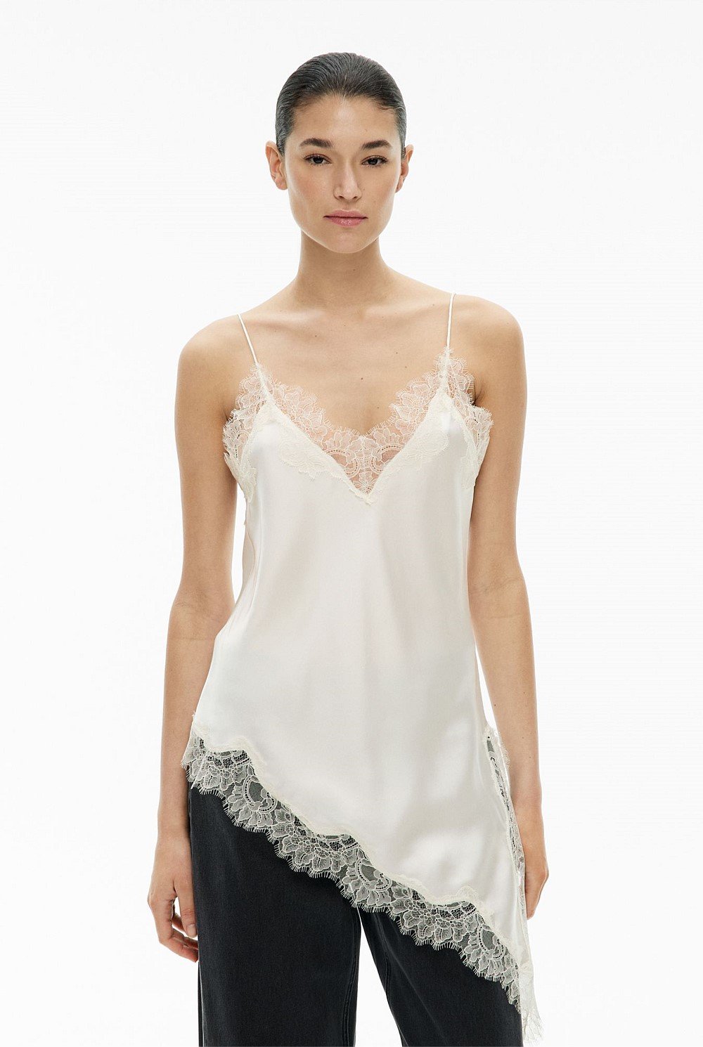 Asymmetrical Lace Camisole