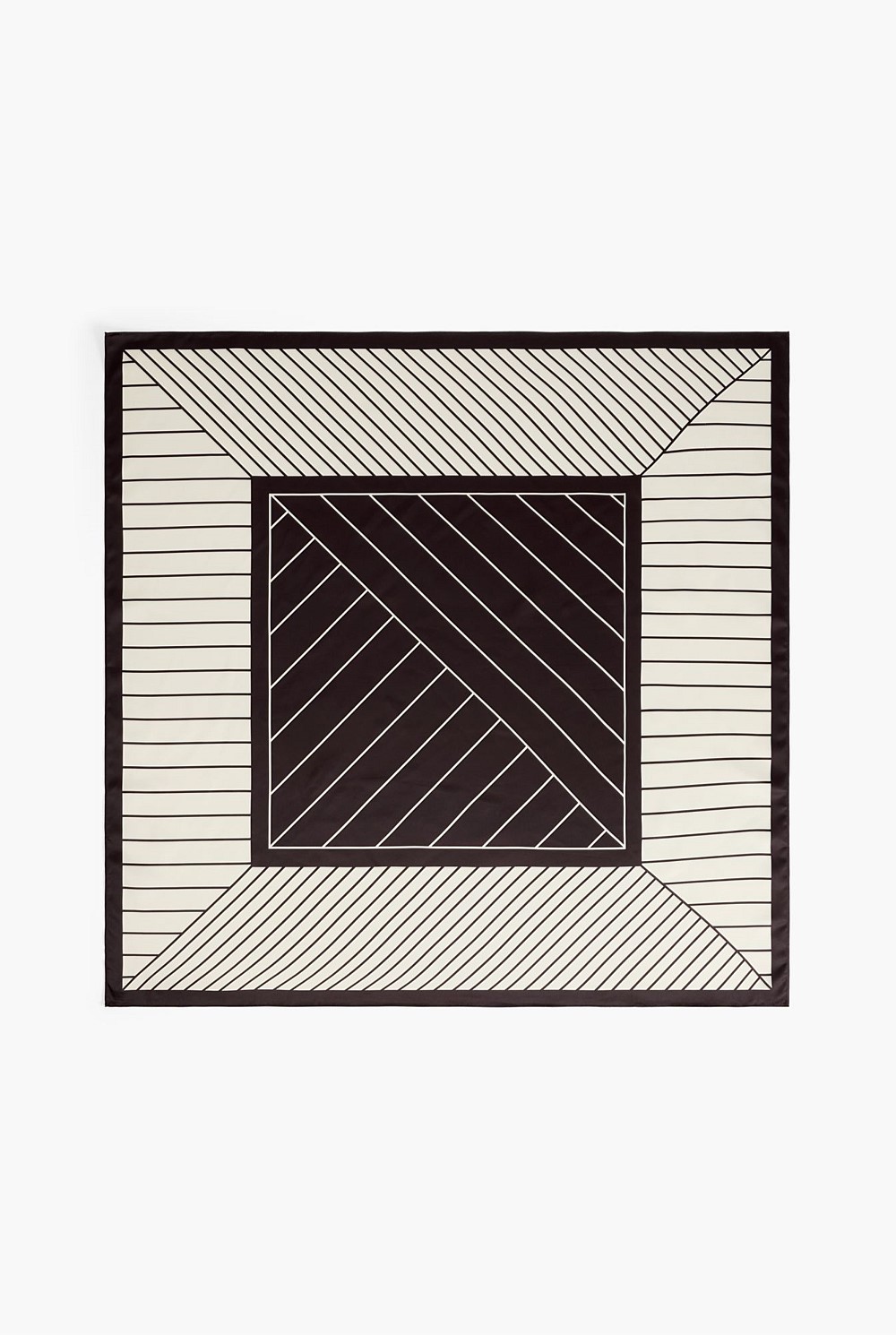 Splice Stripe Satin Scarf