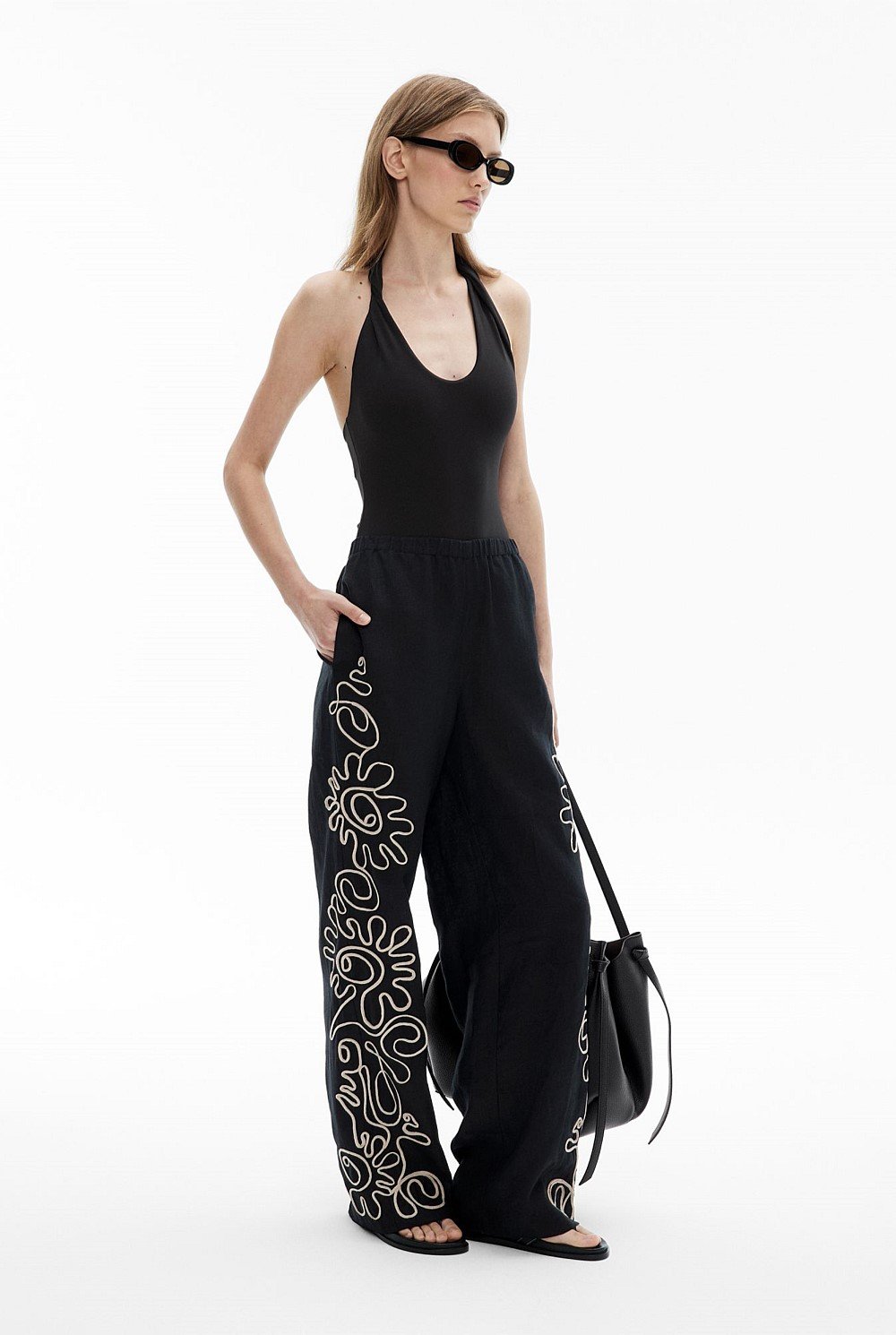 Corded Pull On Pants