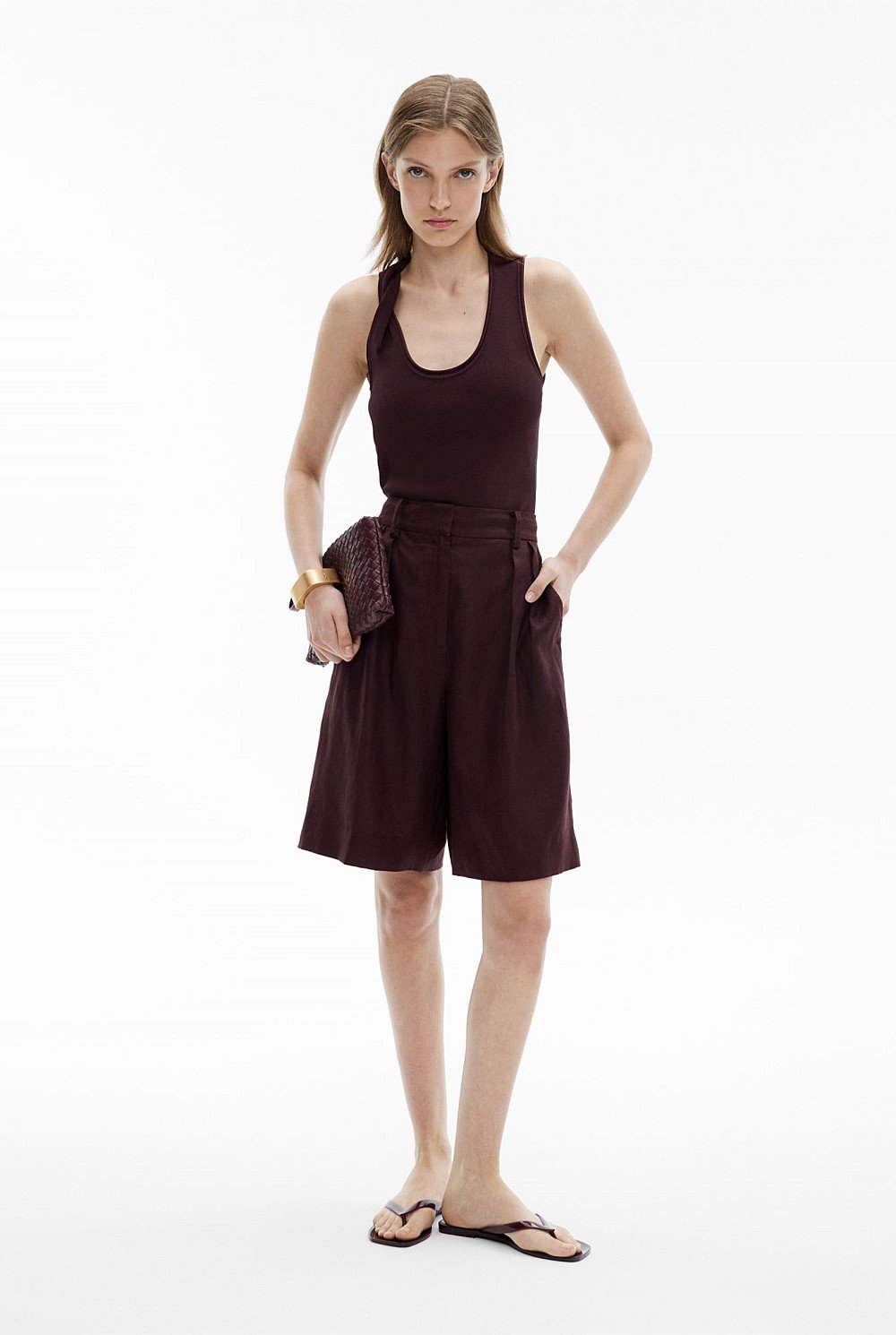 Linen Bermuda Shorts