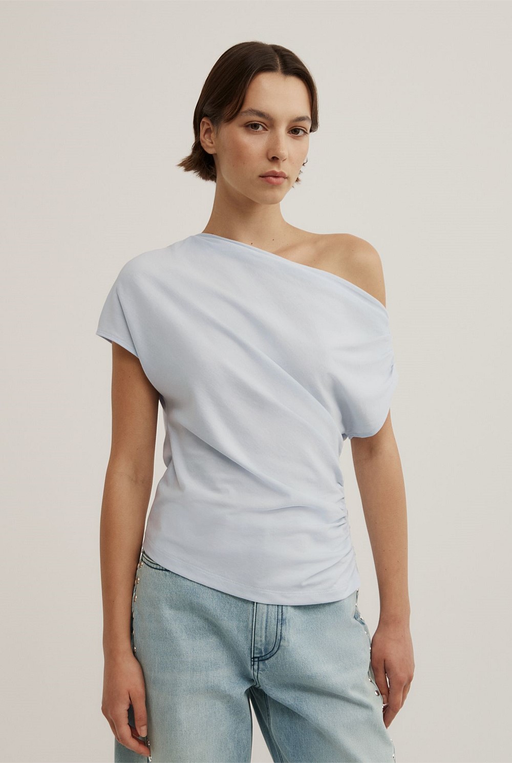Asymmetric Drape T-Shirt
