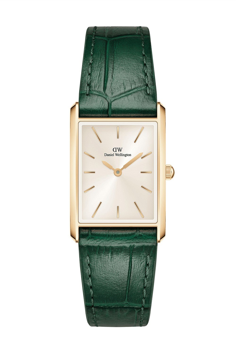 Bound 32x22 Green Croc Leather G Champagne Sunray Watch