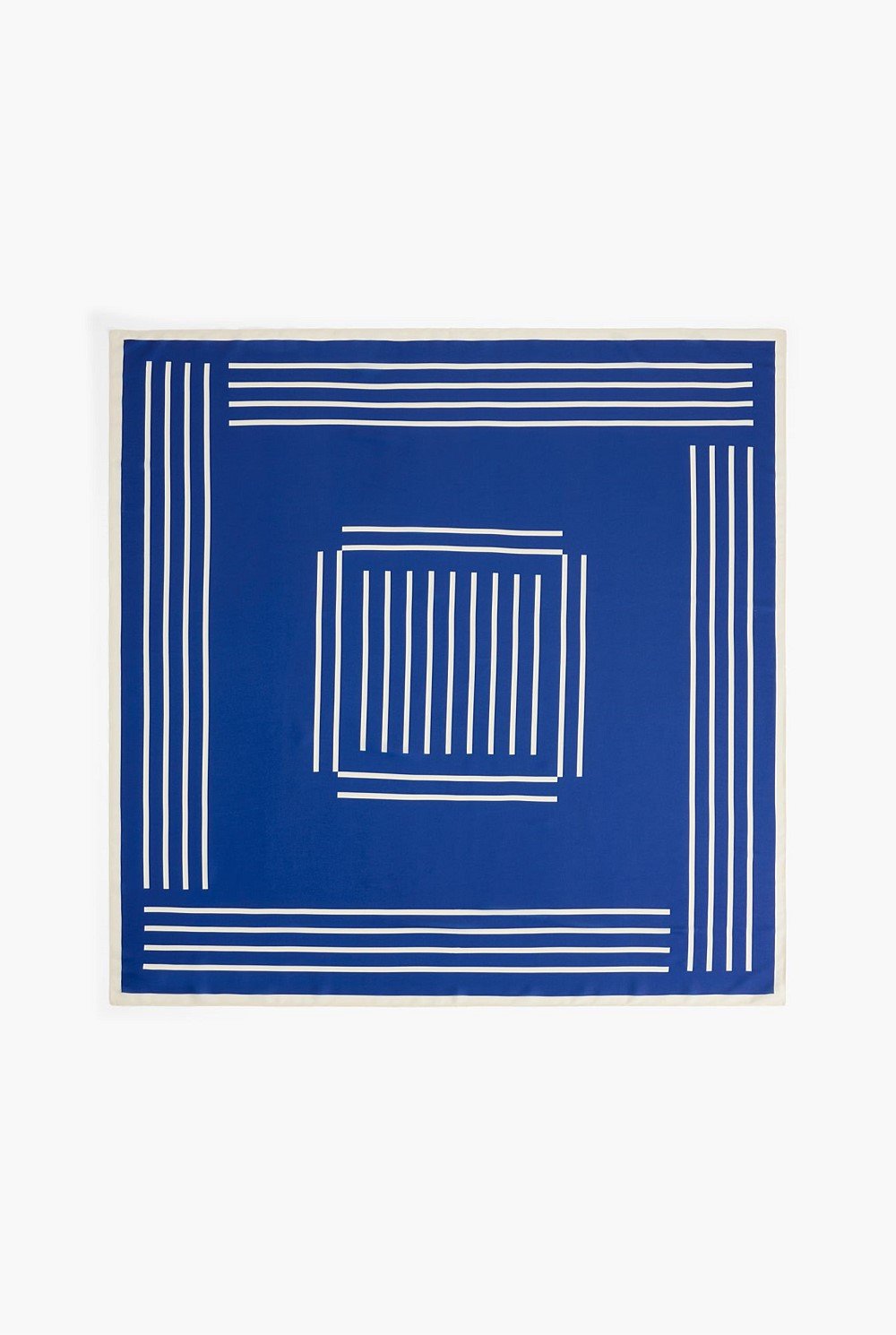 Linear Stripe Satin Scarf