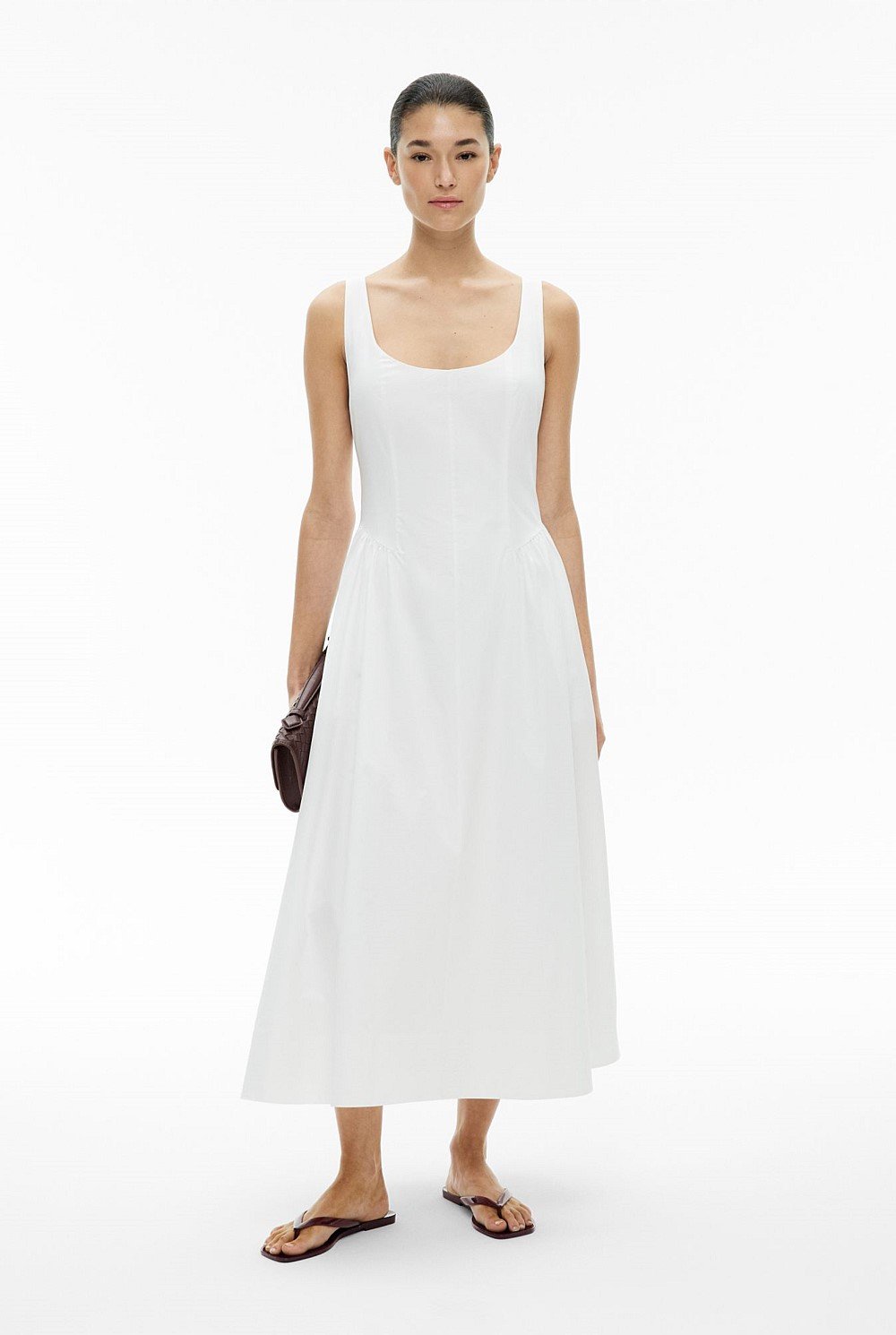 Gathered Panel Dress