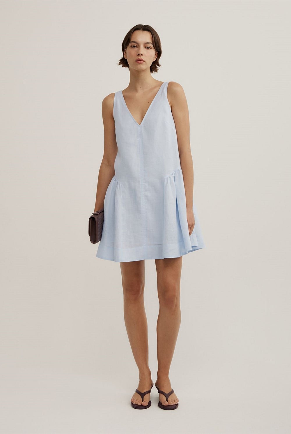 Mini Gather Panel Dress