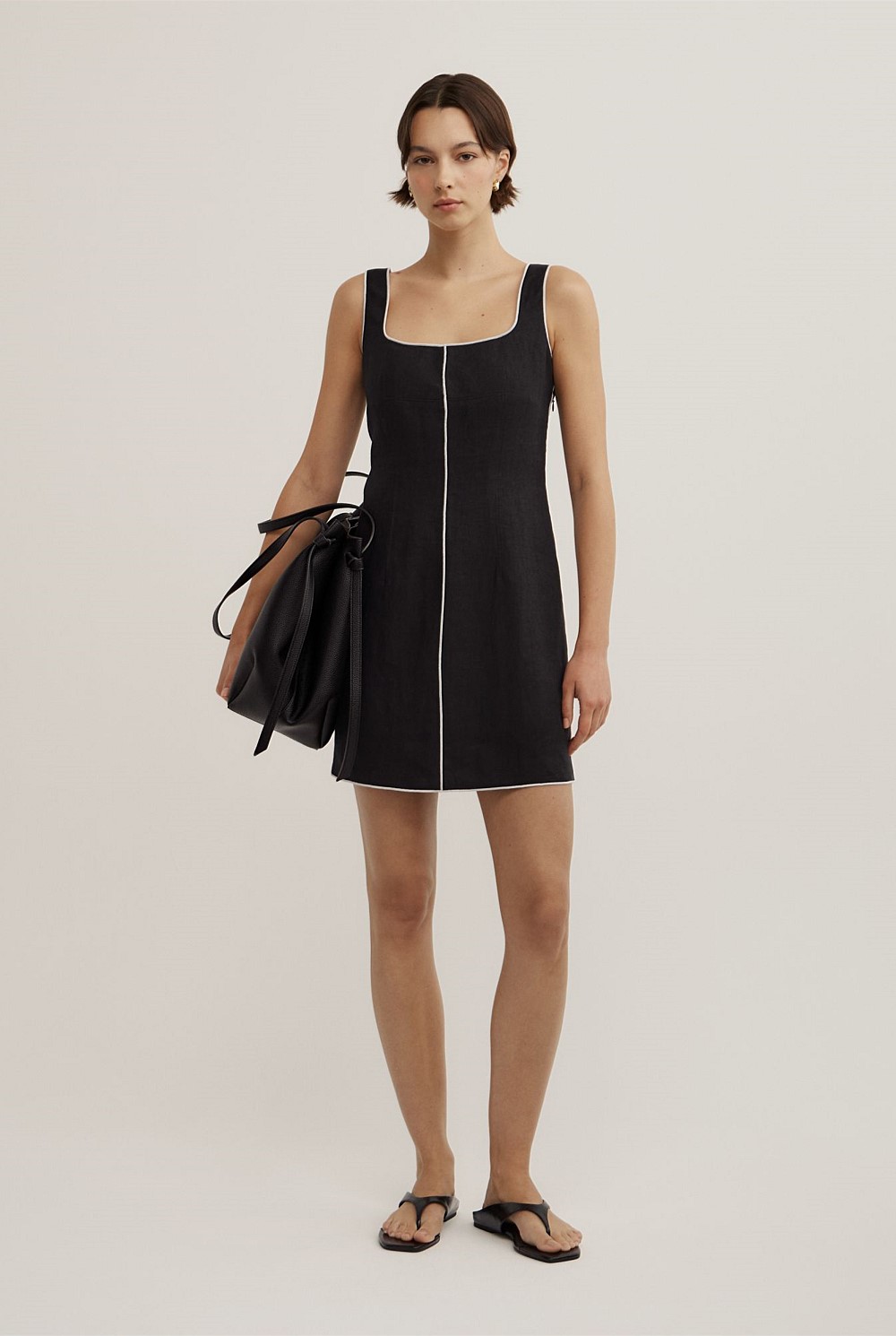 Contrast Stitch Dress
