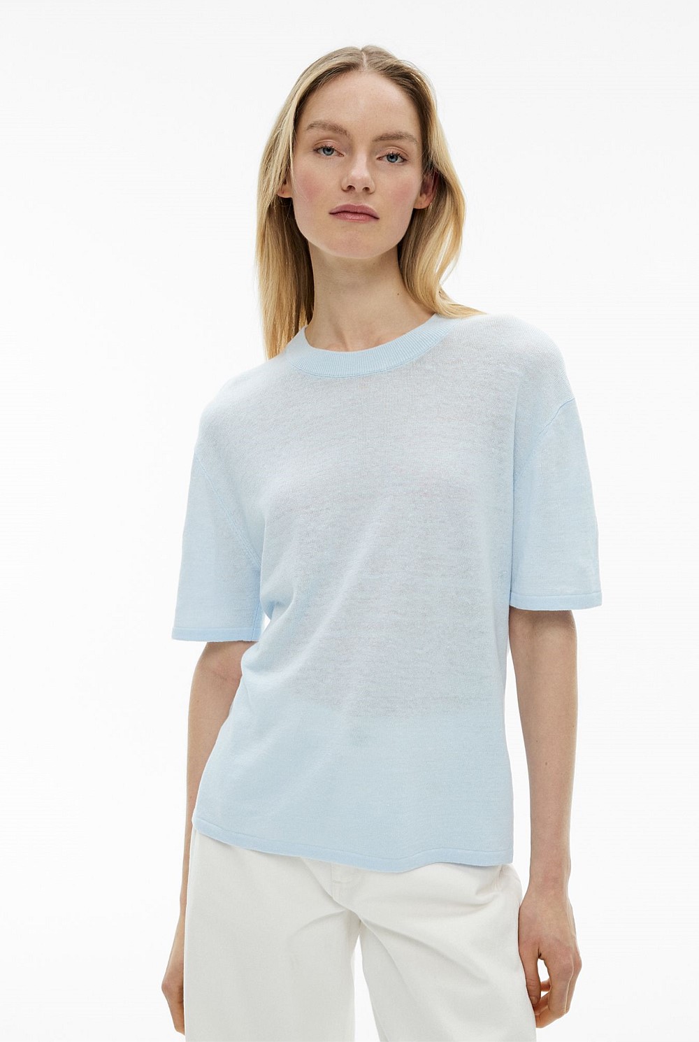 Linen Knit T-Shirt