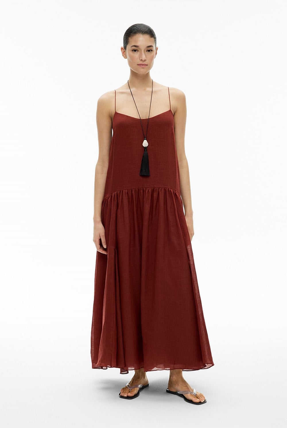 Fine Strap Maxi Dress