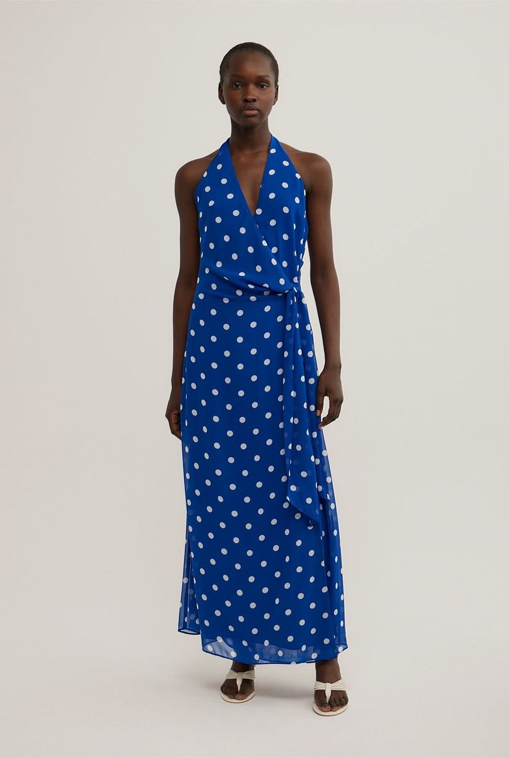 Wrap Halter Dress