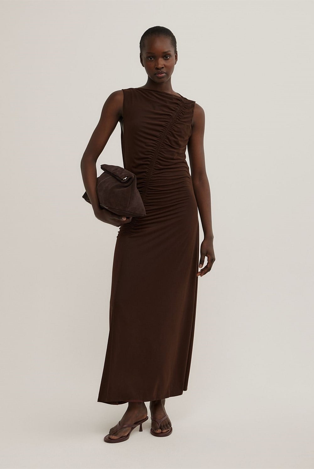 Asymmetric Gather Dress