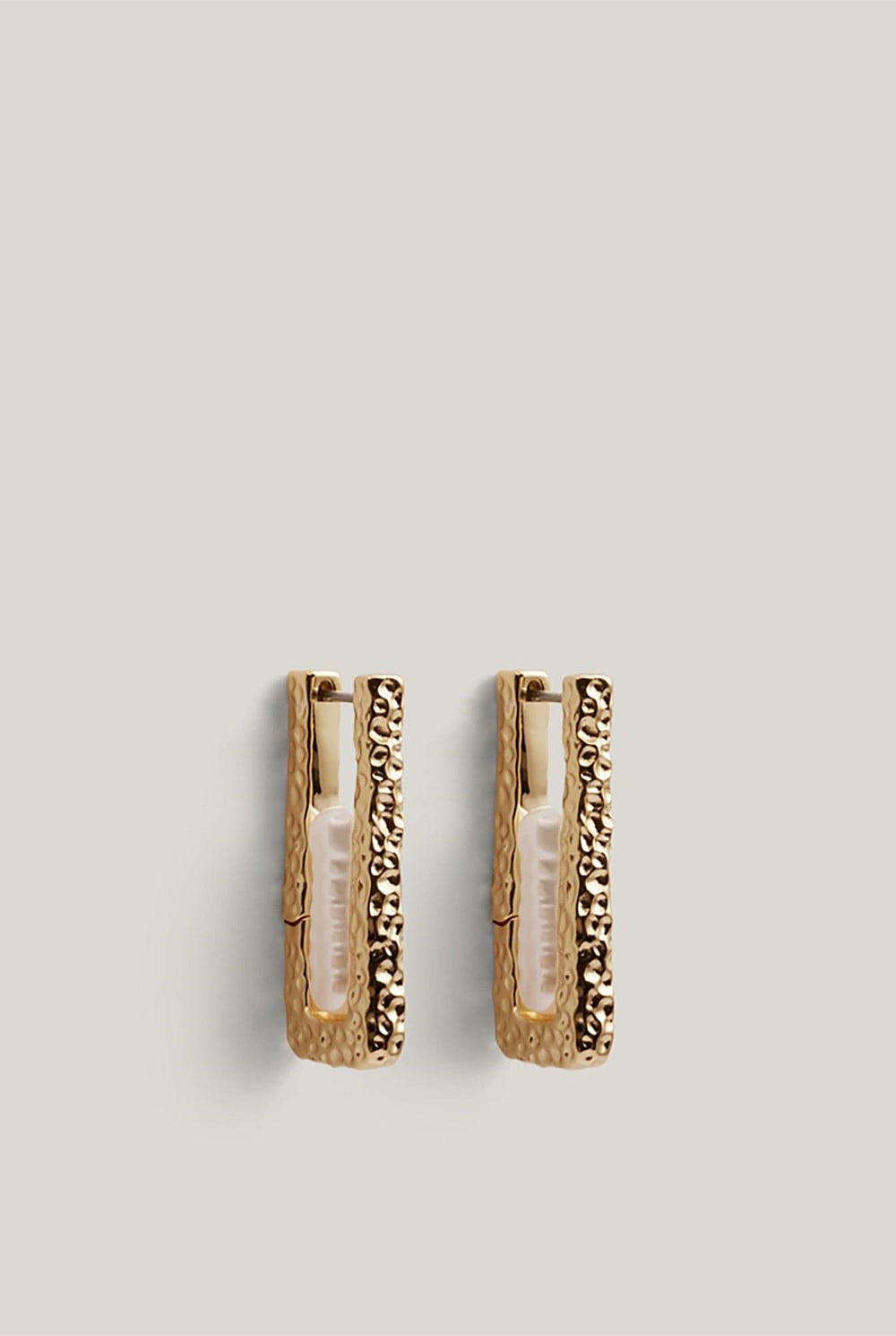 Sage Pearl Hoop Earrings