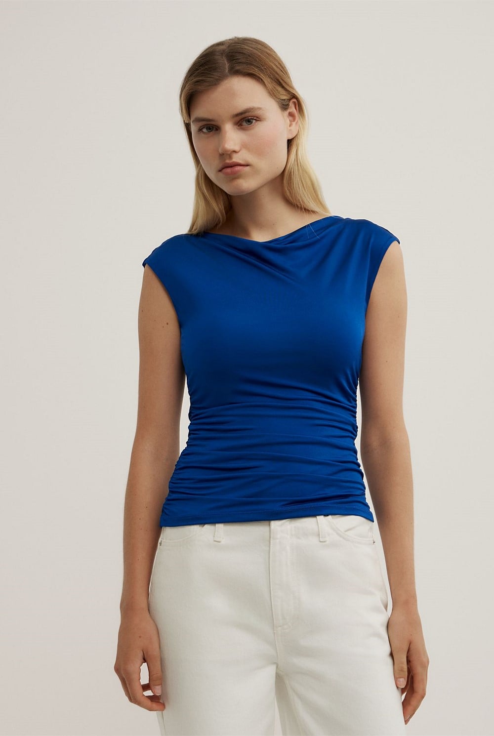 Draped Jersey T-Shirt