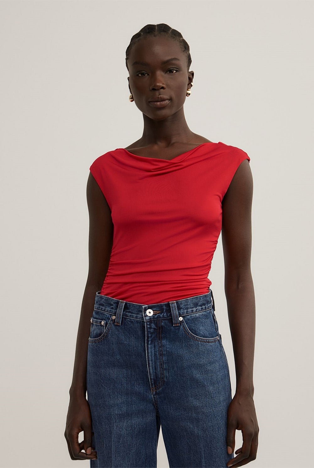 Draped Jersey T-Shirt