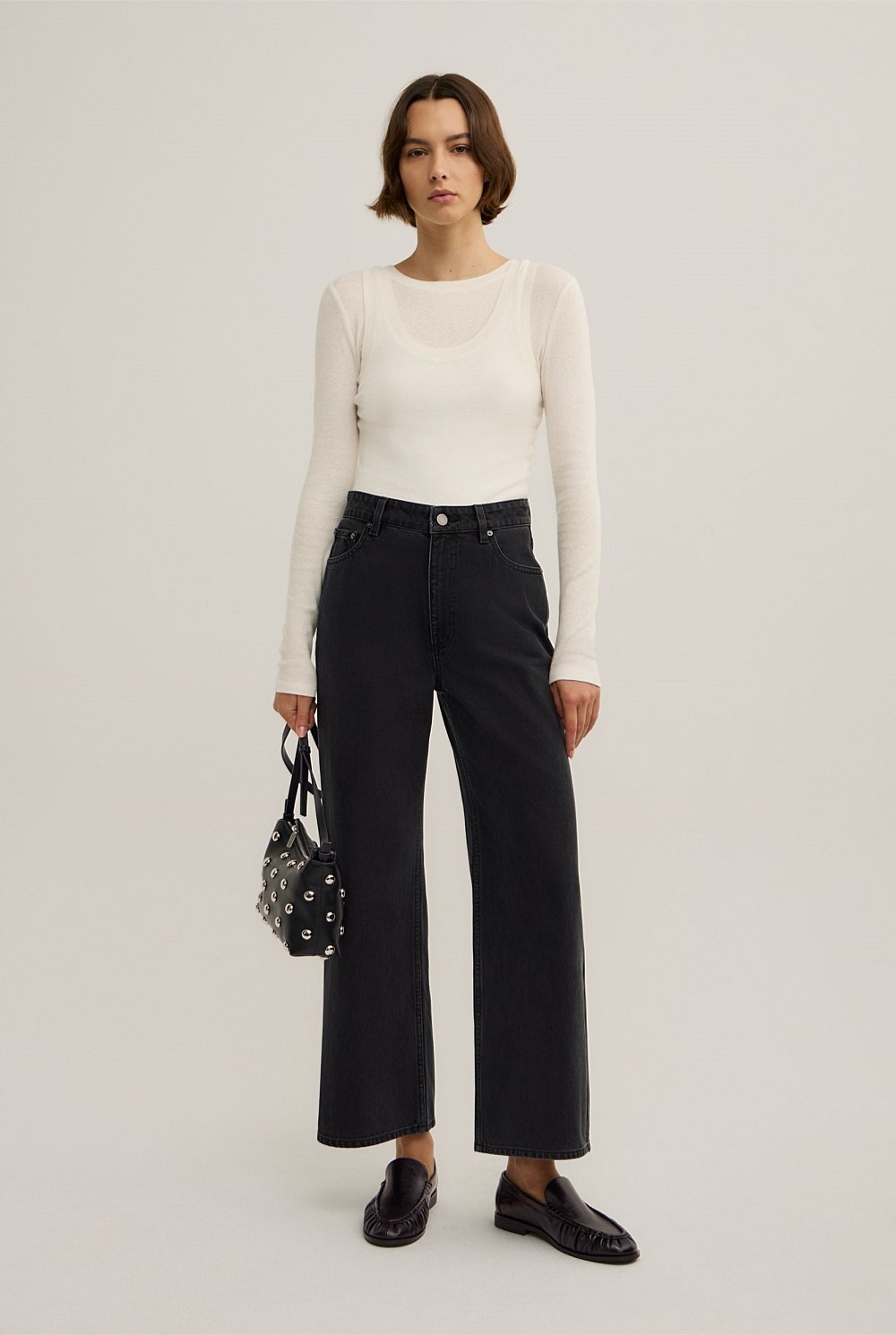 Wide Leg Crop Jeans