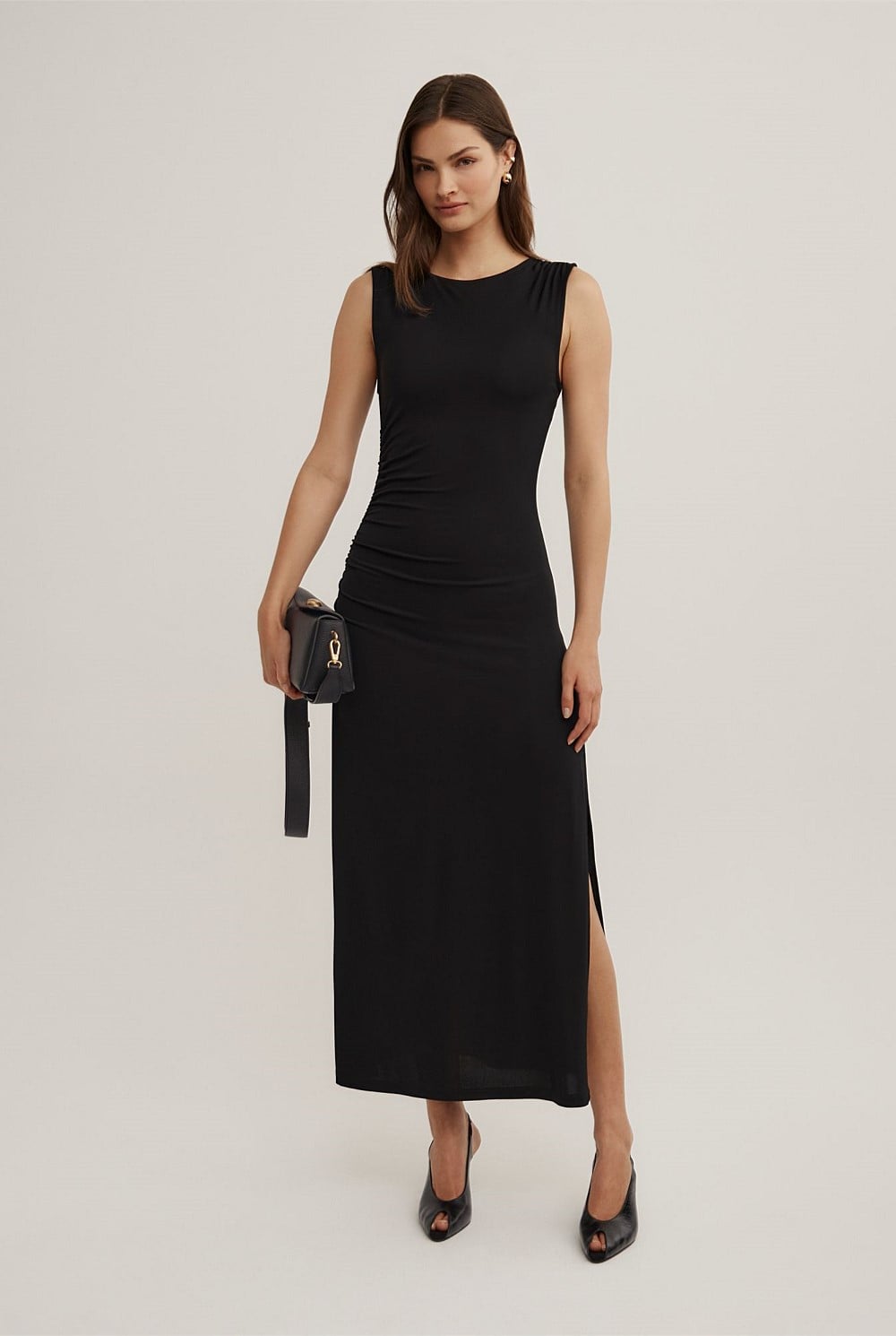 Shoulder Gather Dress