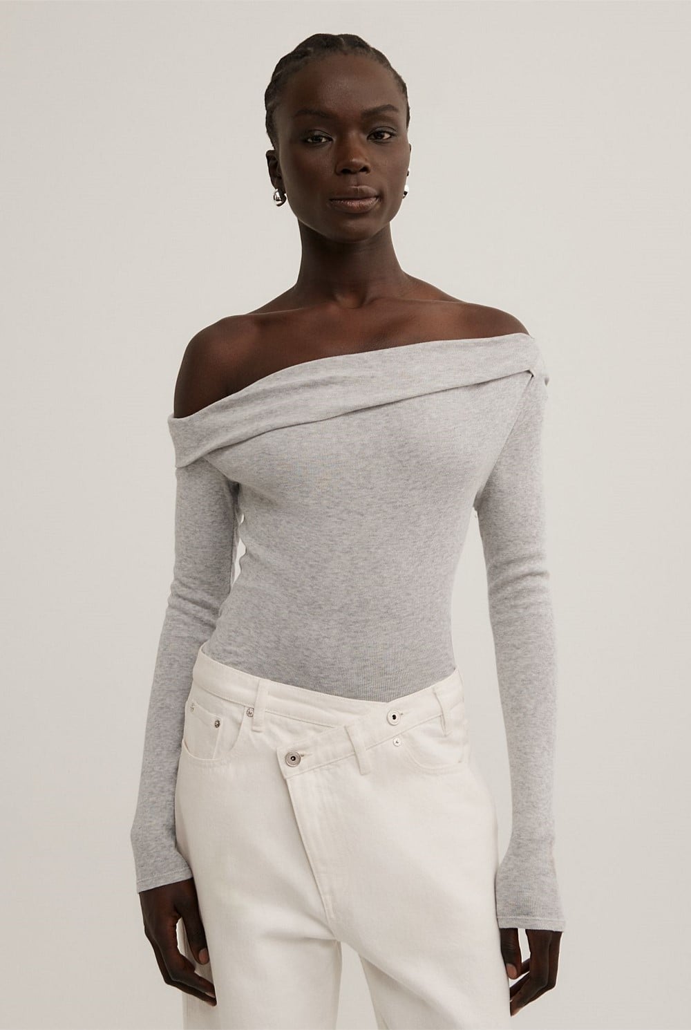 Asymmetric Long Sleeve Top