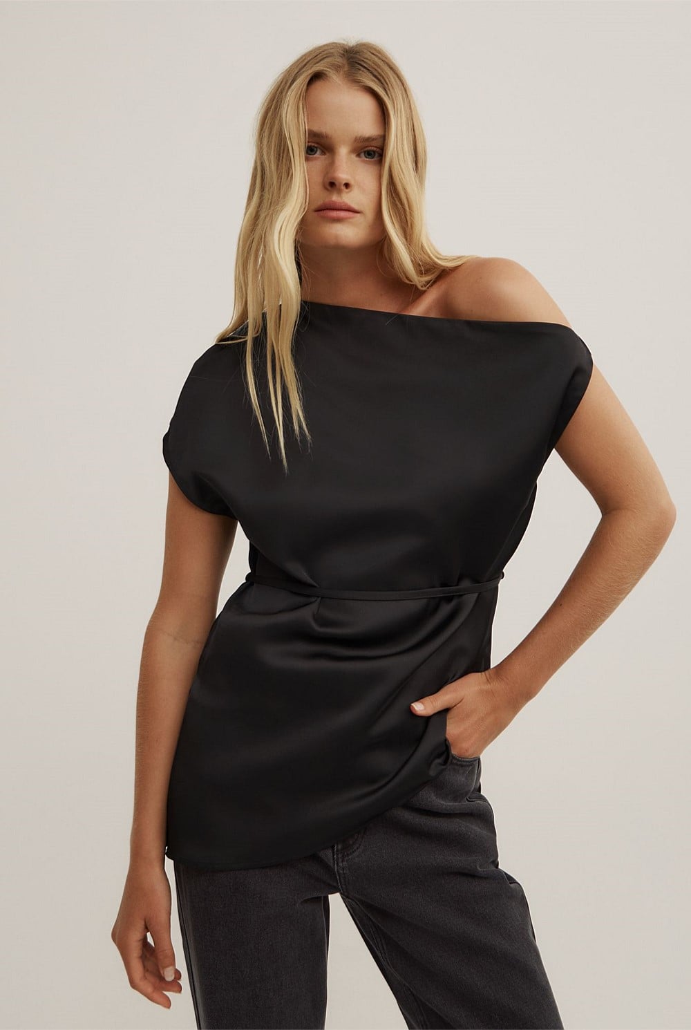 Tipped Shoulder Top