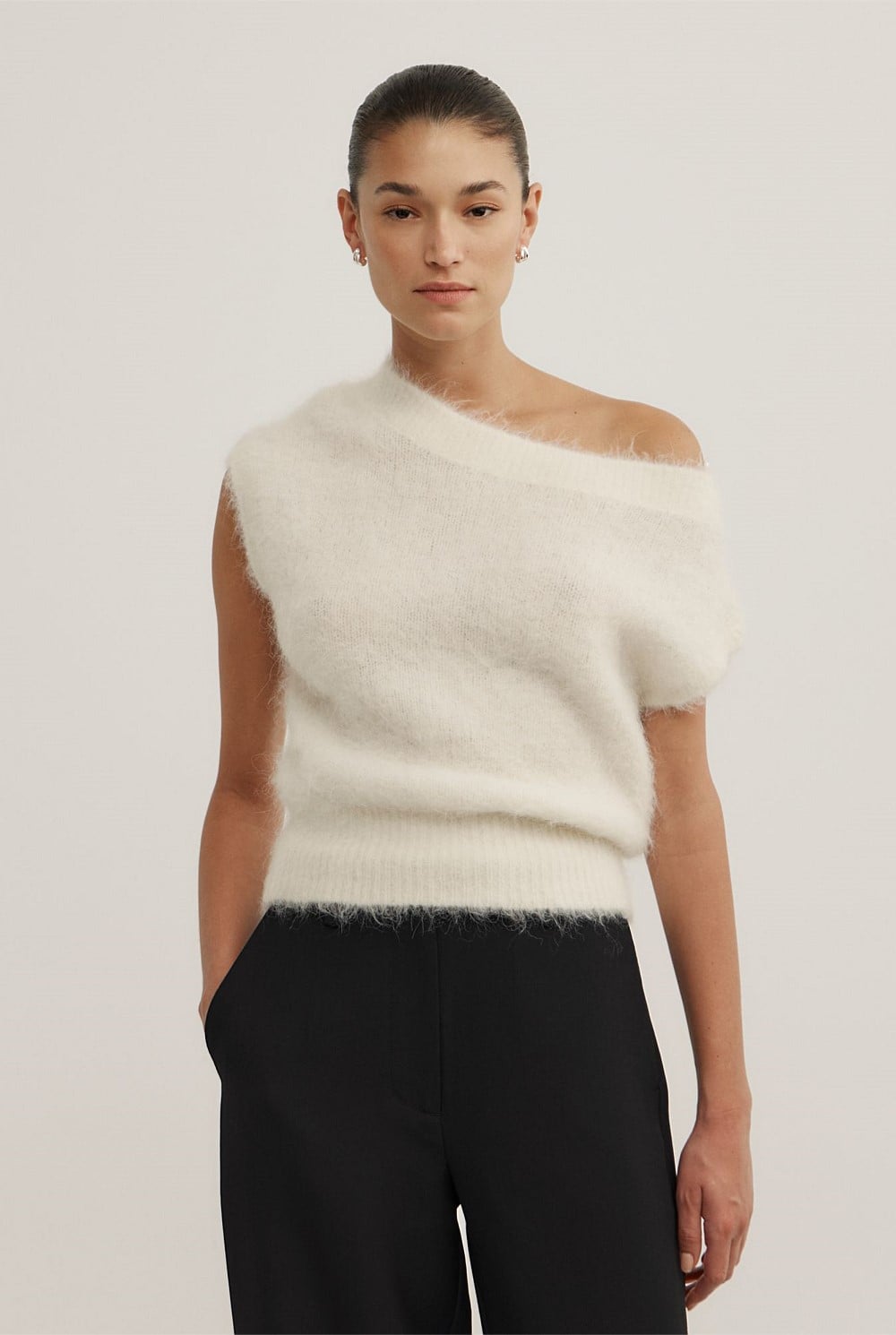 Asymmetric Fluffy Top