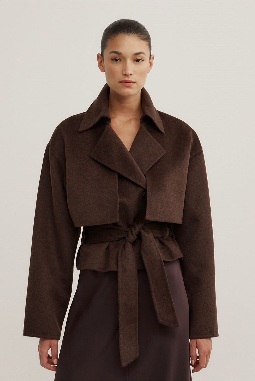 Cropped Trench Coat