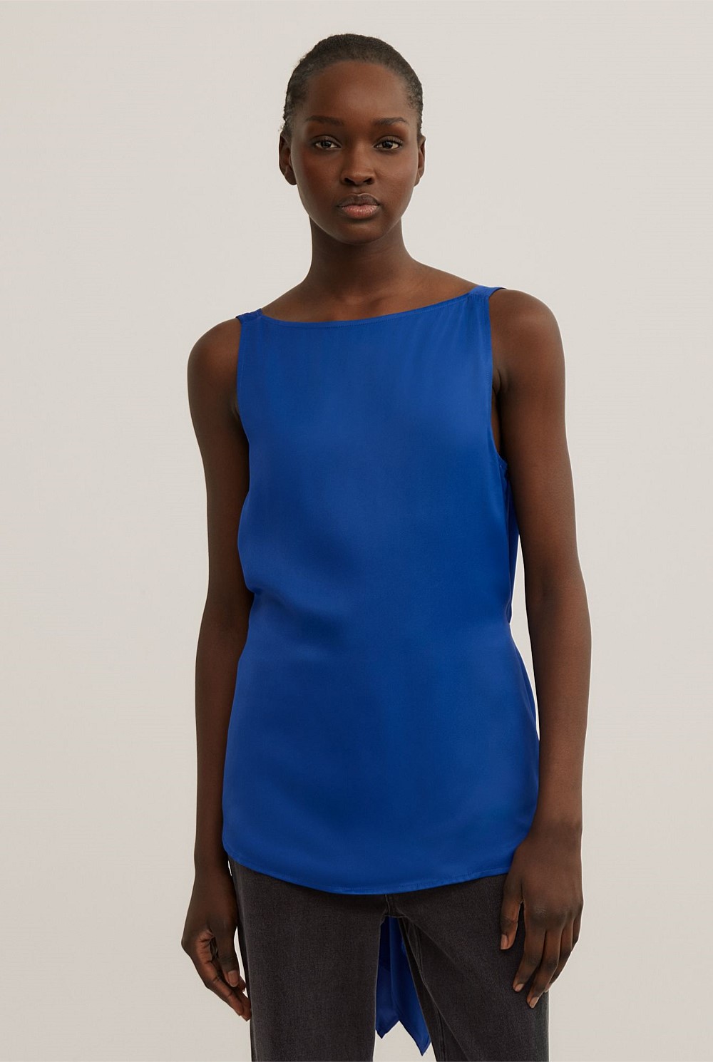 Back Ruffle Tank Top