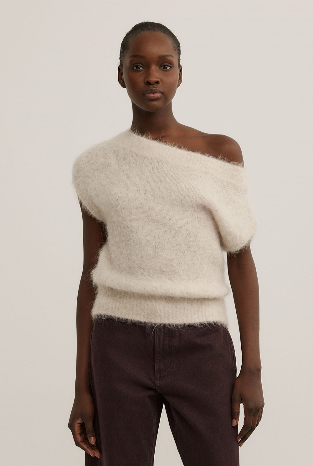 Asymmetric Fluffy Top