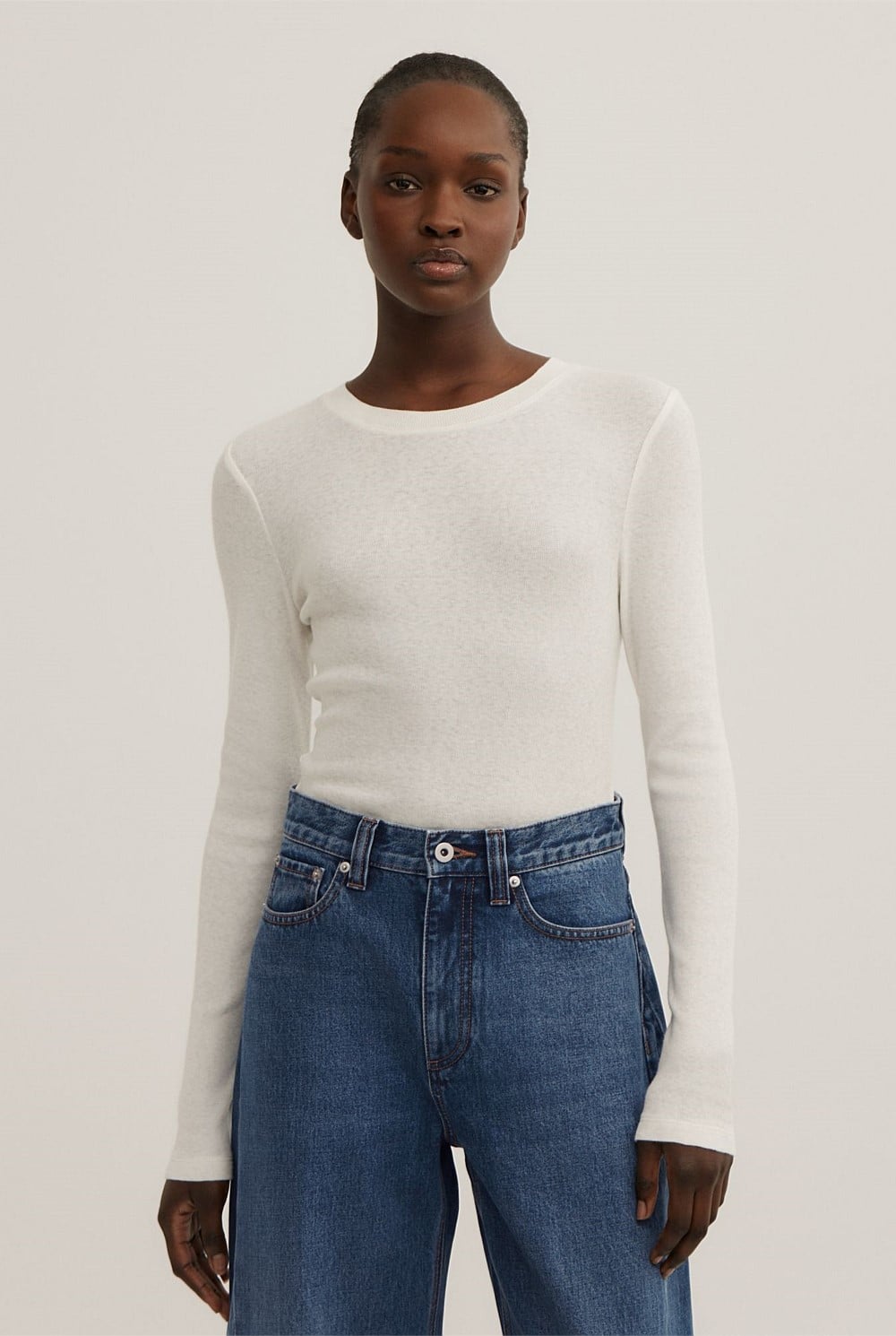 Fine Jersey Long Sleeve Top