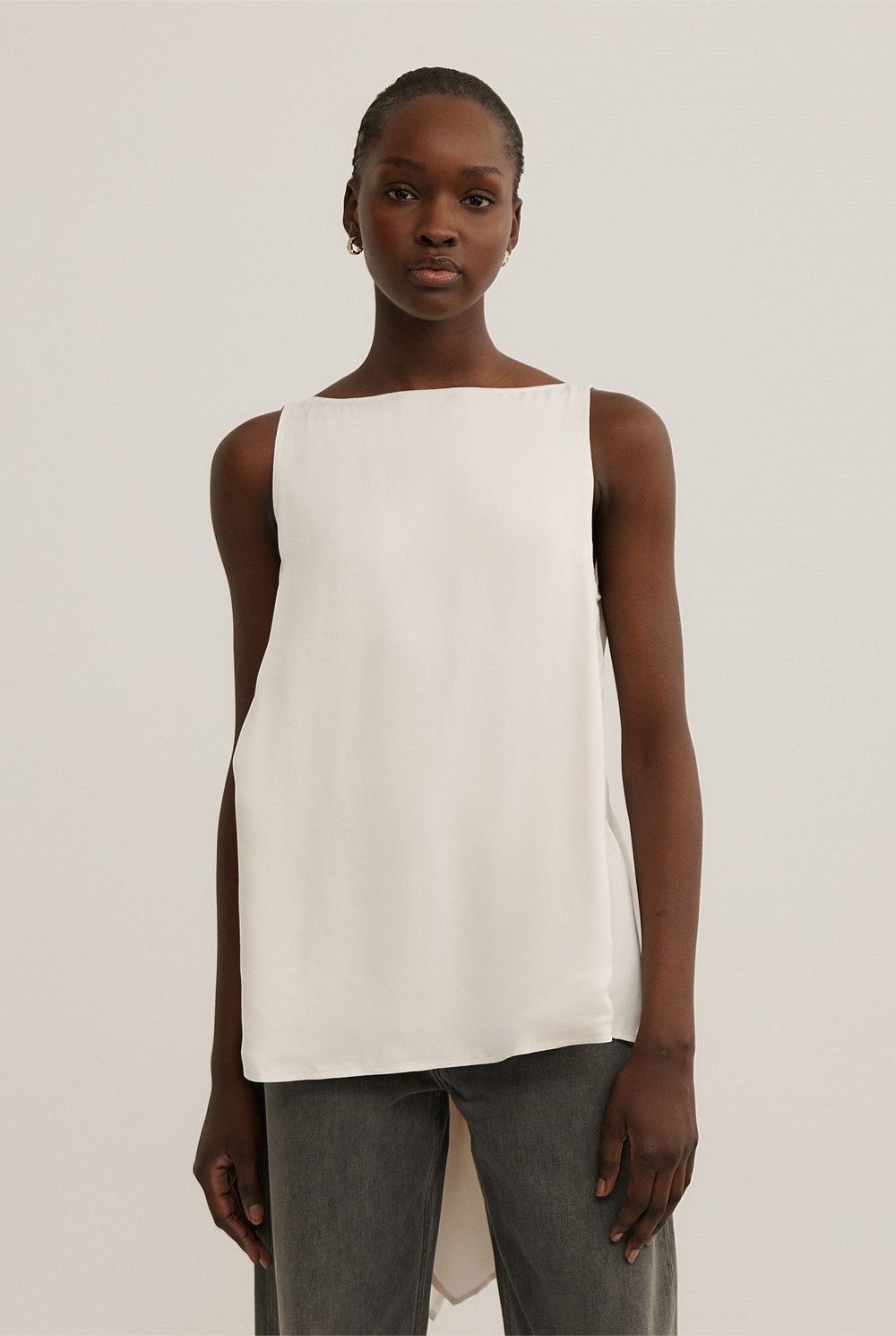 Back Ruffle Tank Top