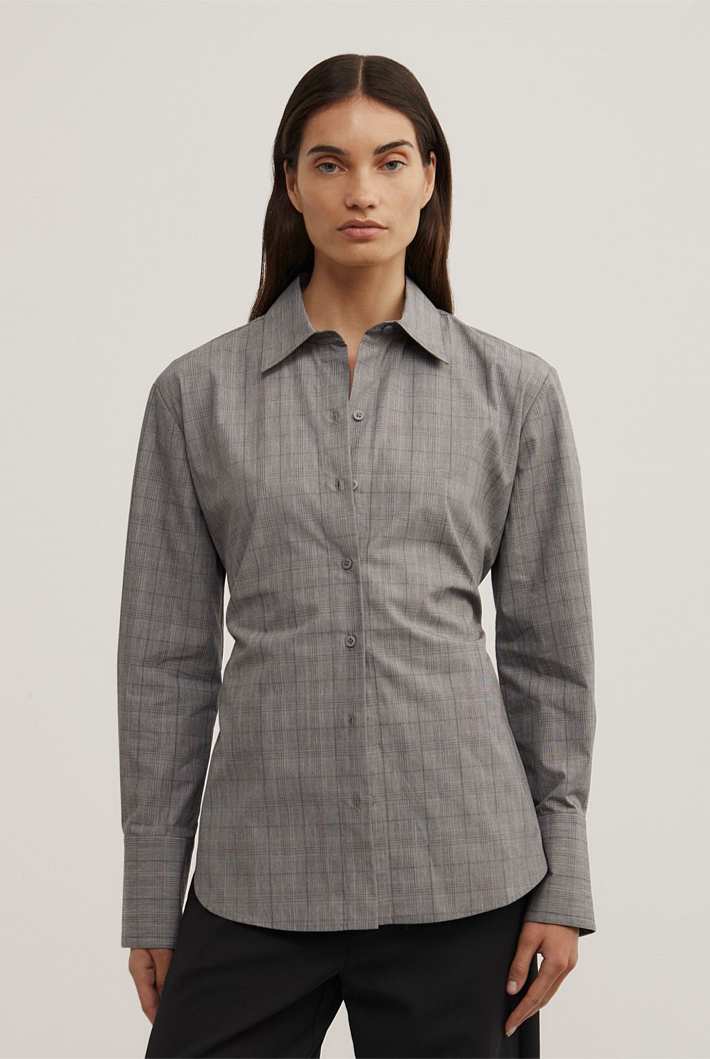 Check Tie Shirt