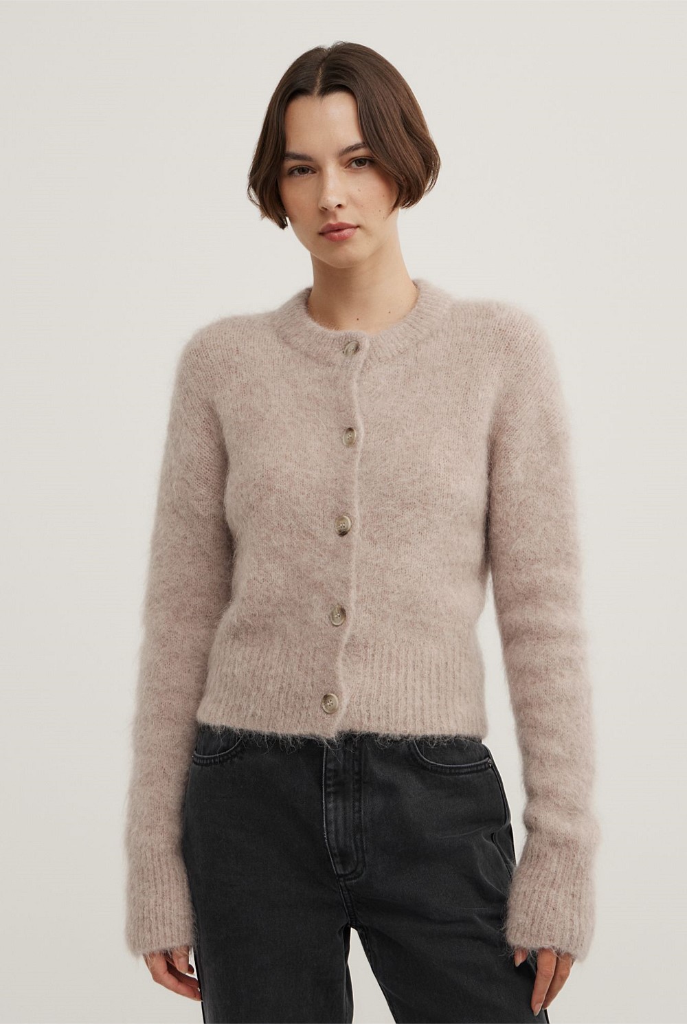 Fluffy Crew Cardigan