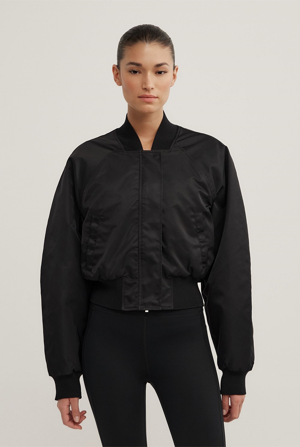 Nylon Bomber Jacket