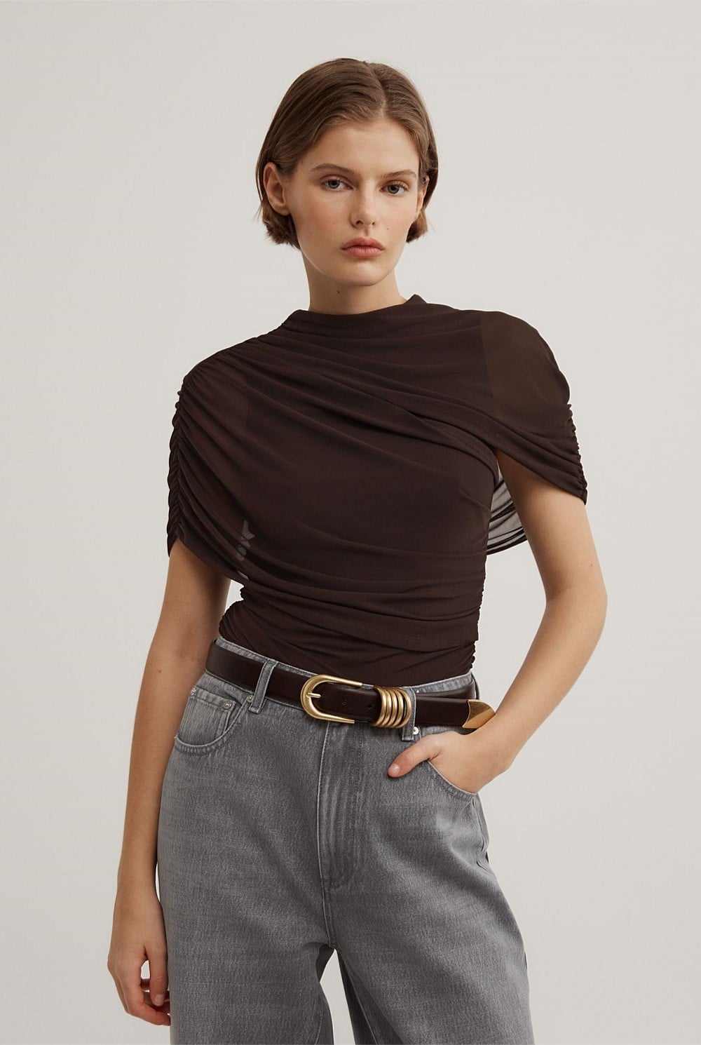 Mesh Cape Top