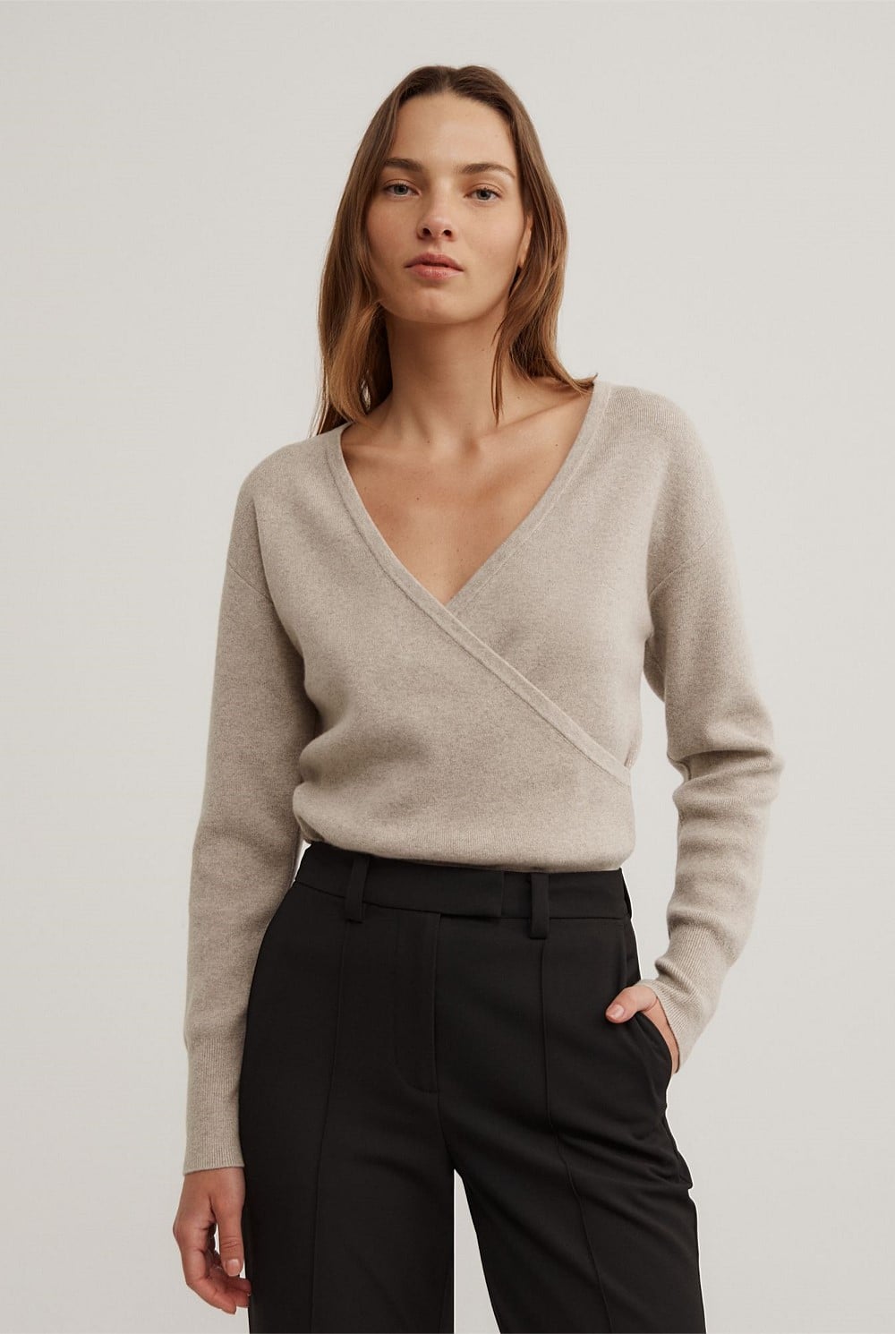 Wrap Front Knit