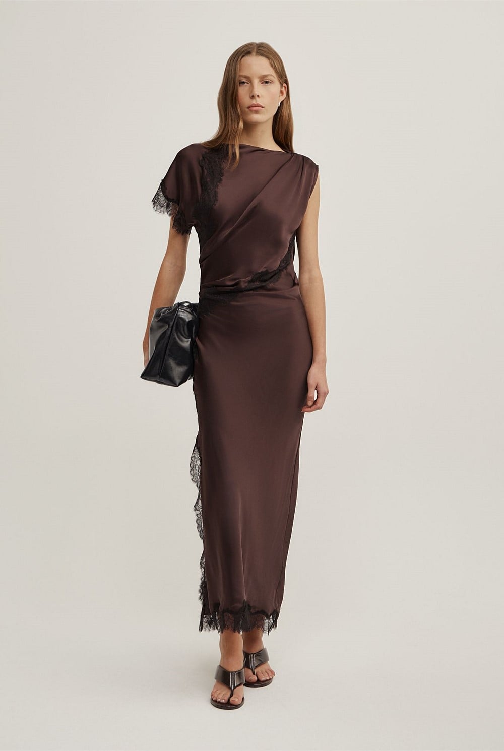 Asymmetric Lace Dress