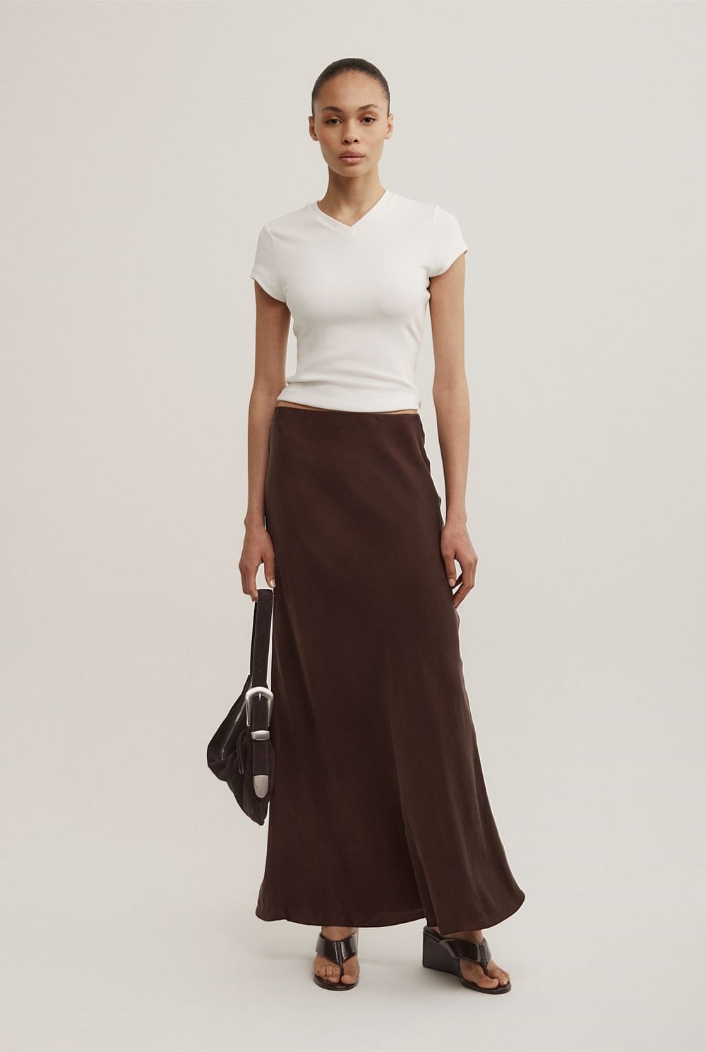 Cupro Slip Skirt