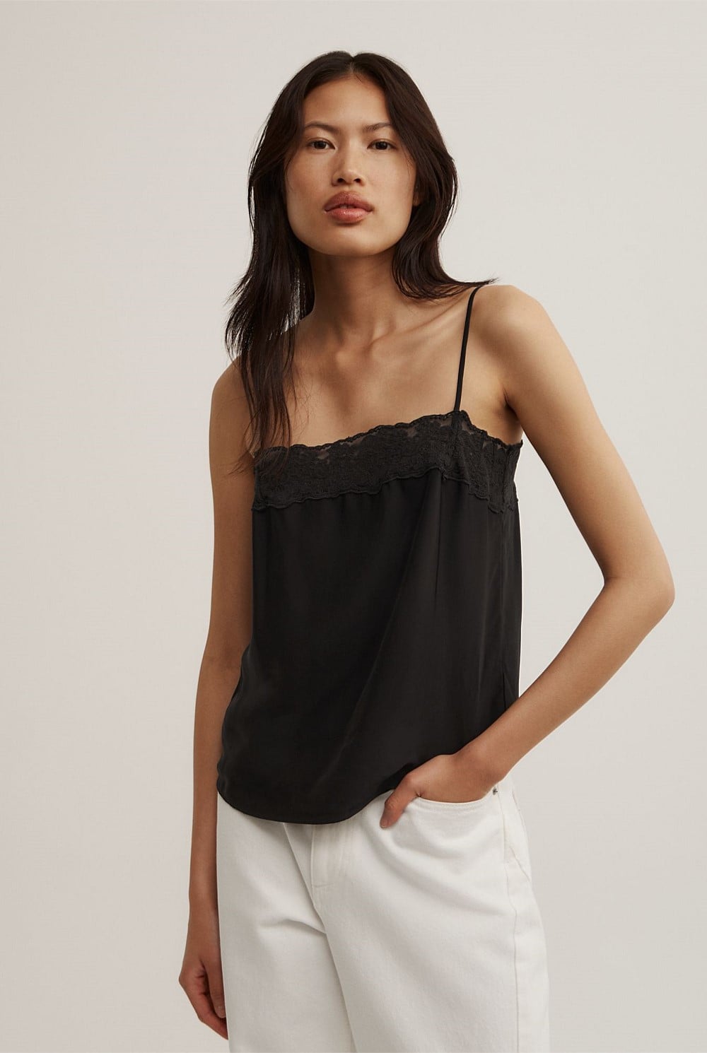 Cropped Lace Camisole