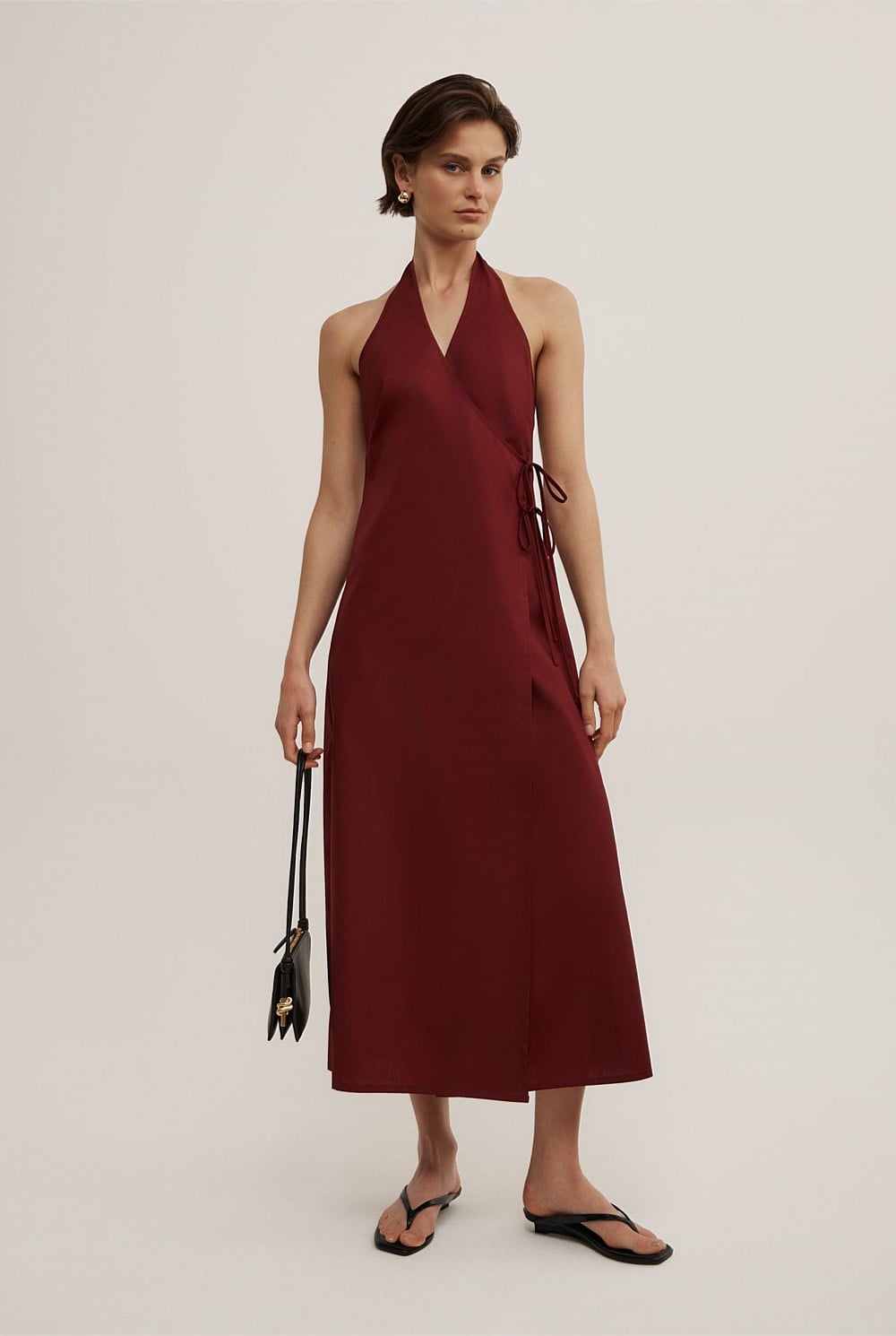 Halter Wrap Dress